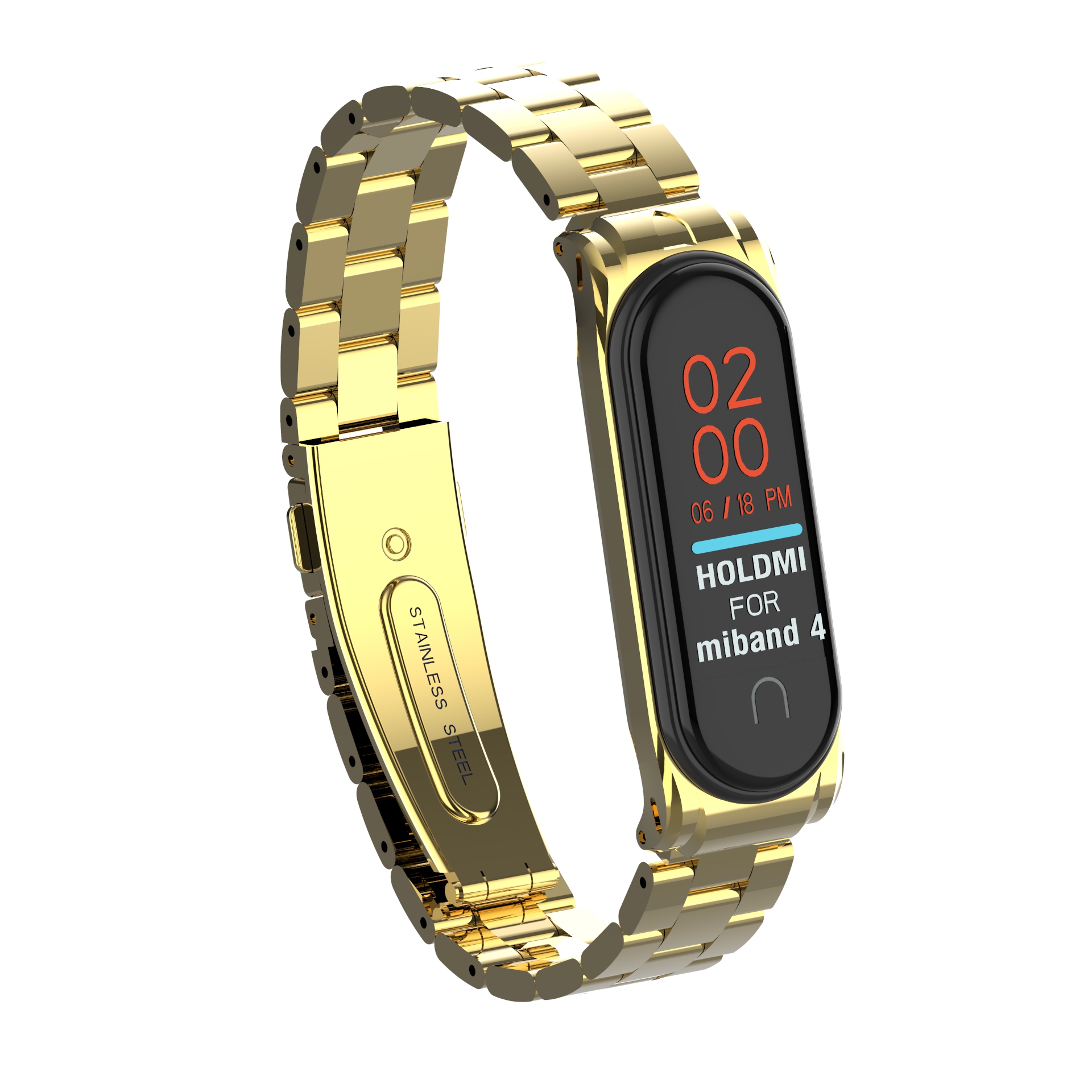 Bakeey-Metal-Steel-Watch-Band-Replacement-Watch-Strap-for-Xiaomi-mi-band-34-Smart-Watch-Non-original-1555794-3