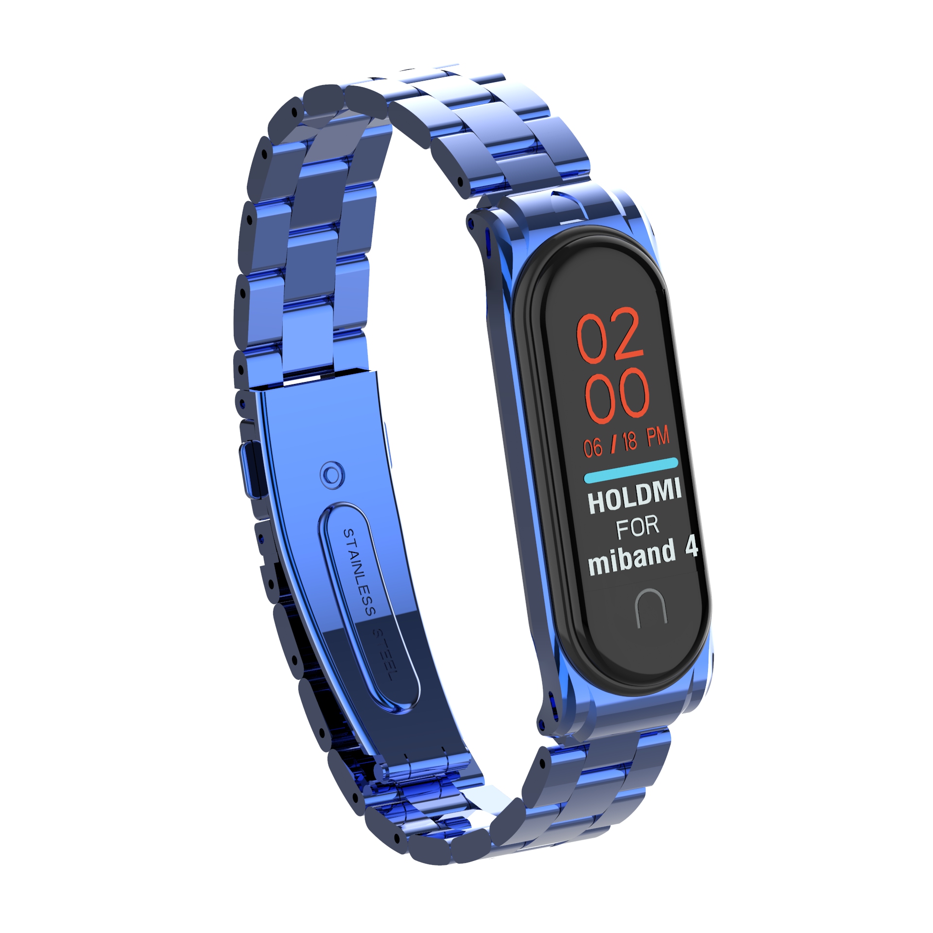 Bakeey-Metal-Steel-Watch-Band-Replacement-Watch-Strap-for-Xiaomi-mi-band-34-Smart-Watch-Non-original-1555794-4