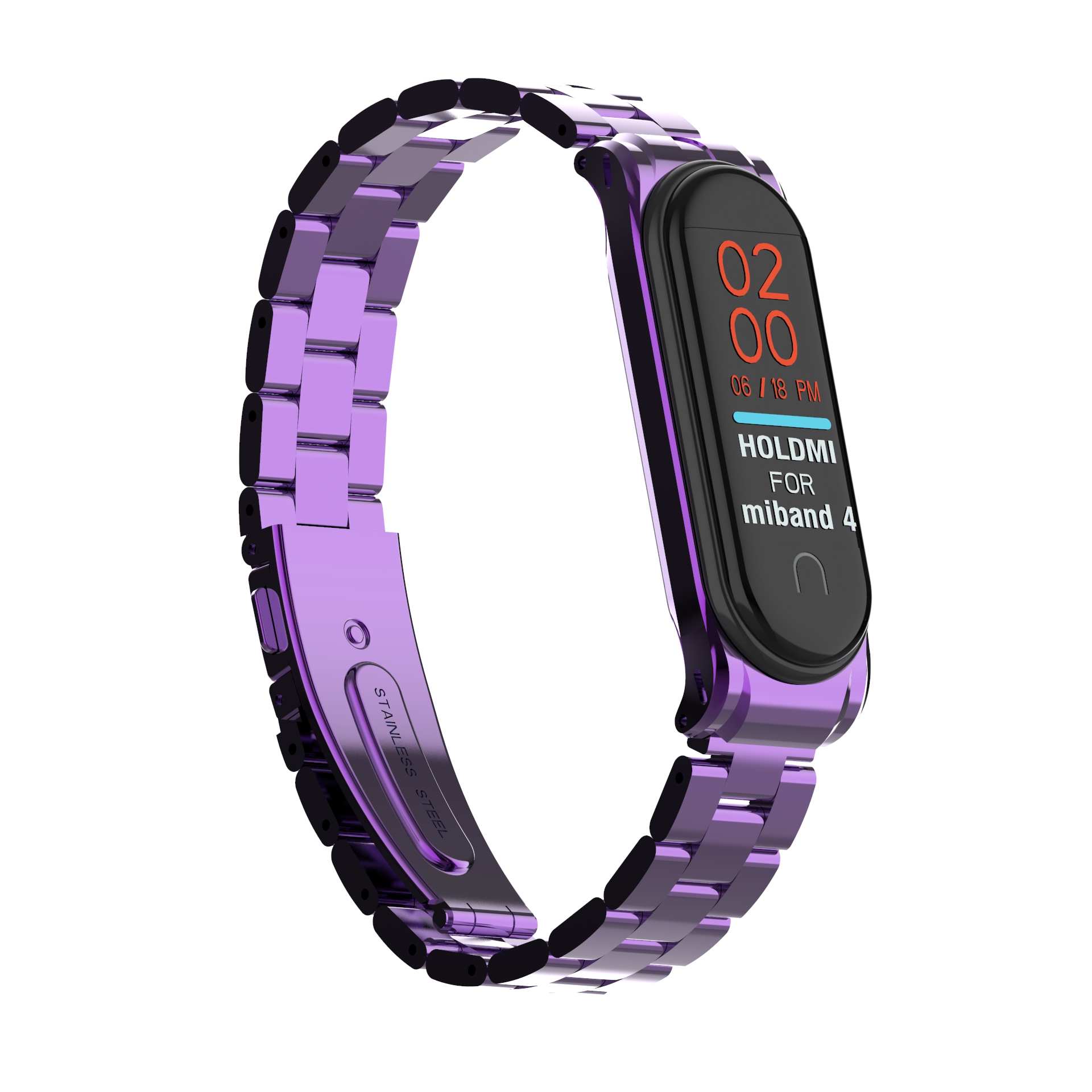 Bakeey-Metal-Steel-Watch-Band-Replacement-Watch-Strap-for-Xiaomi-mi-band-34-Smart-Watch-Non-original-1555794-6