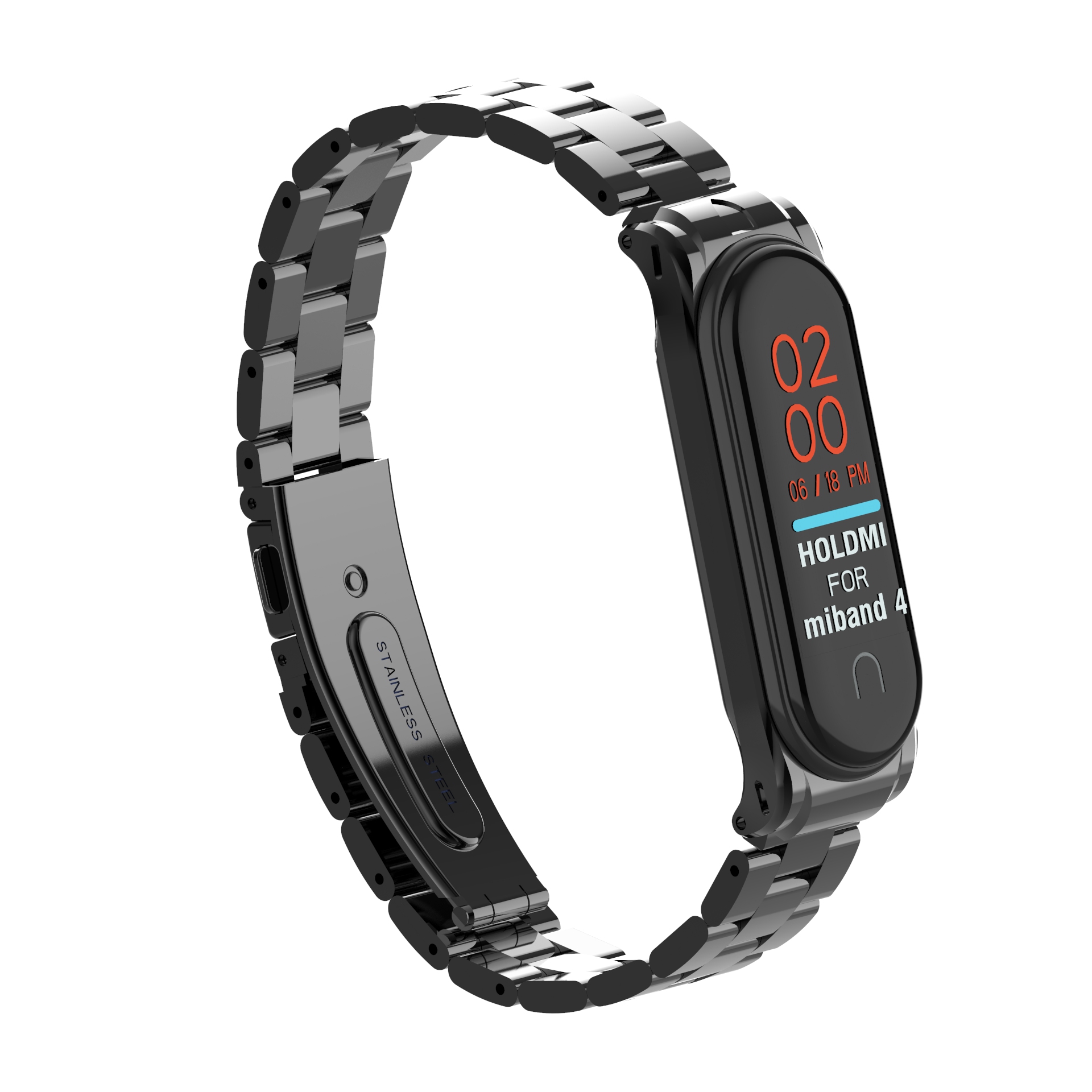 Bakeey-Metal-Steel-Watch-Band-Replacement-Watch-Strap-for-Xiaomi-mi-band-34-Smart-Watch-Non-original-1555794-7
