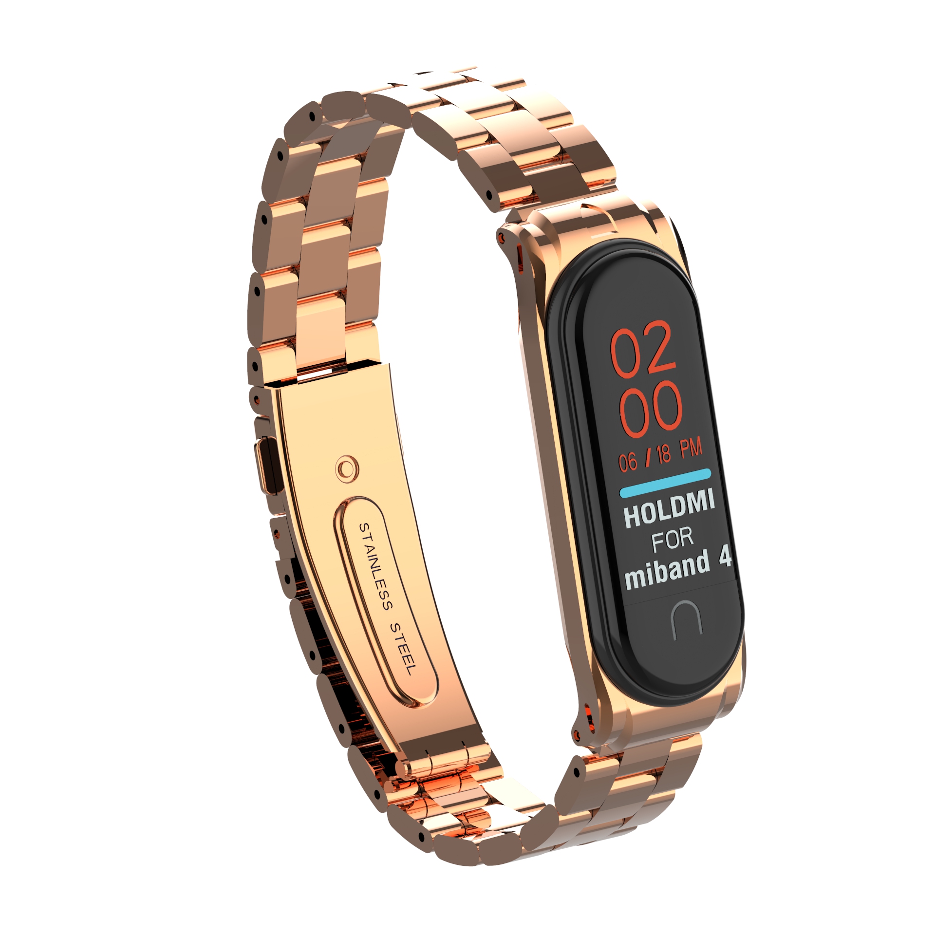 Bakeey-Metal-Steel-Watch-Band-Replacement-Watch-Strap-for-Xiaomi-mi-band-34-Smart-Watch-Non-original-1555794-8