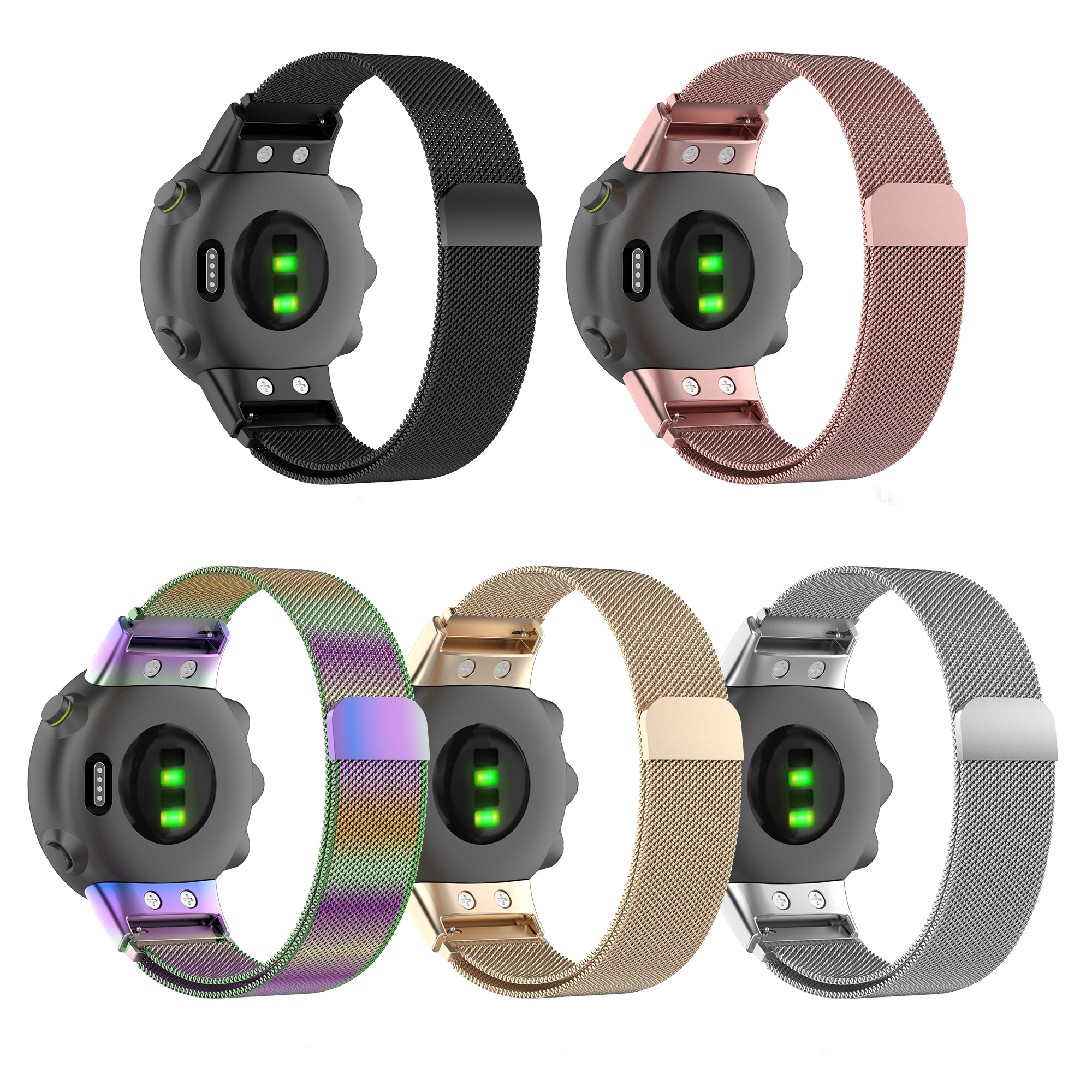Bakeey-Milan-Metal-Mesh-Belt-Replacement-Strap-Smart-Watch-Band-For-Garmin-Forerunner-4545S-1785343-2