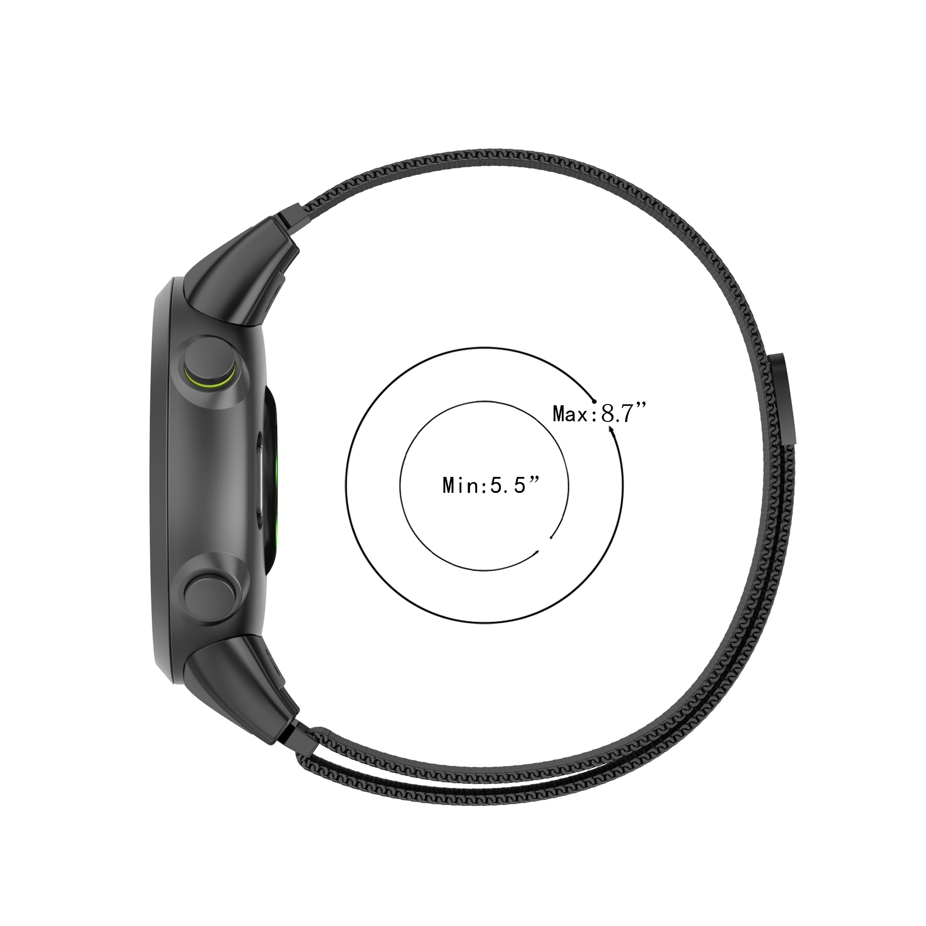 Bakeey-Milan-Metal-Mesh-Belt-Replacement-Strap-Smart-Watch-Band-For-Garmin-Forerunner-4545S-1785343-4