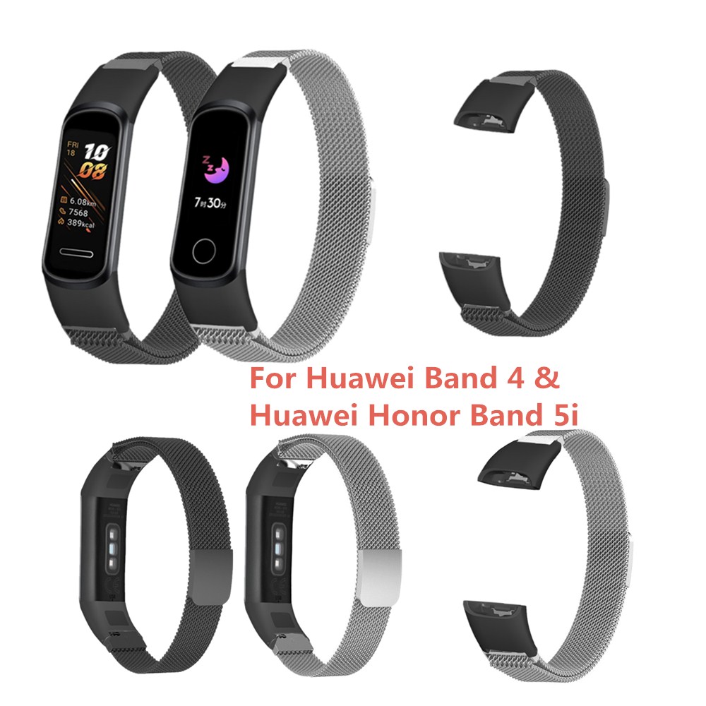 Bakeey-Milan-Stainless-Steel-Magnetic-Watch-Band-for-Huawei-band-4-Honor-5i-Smart-Watch-1728789-1