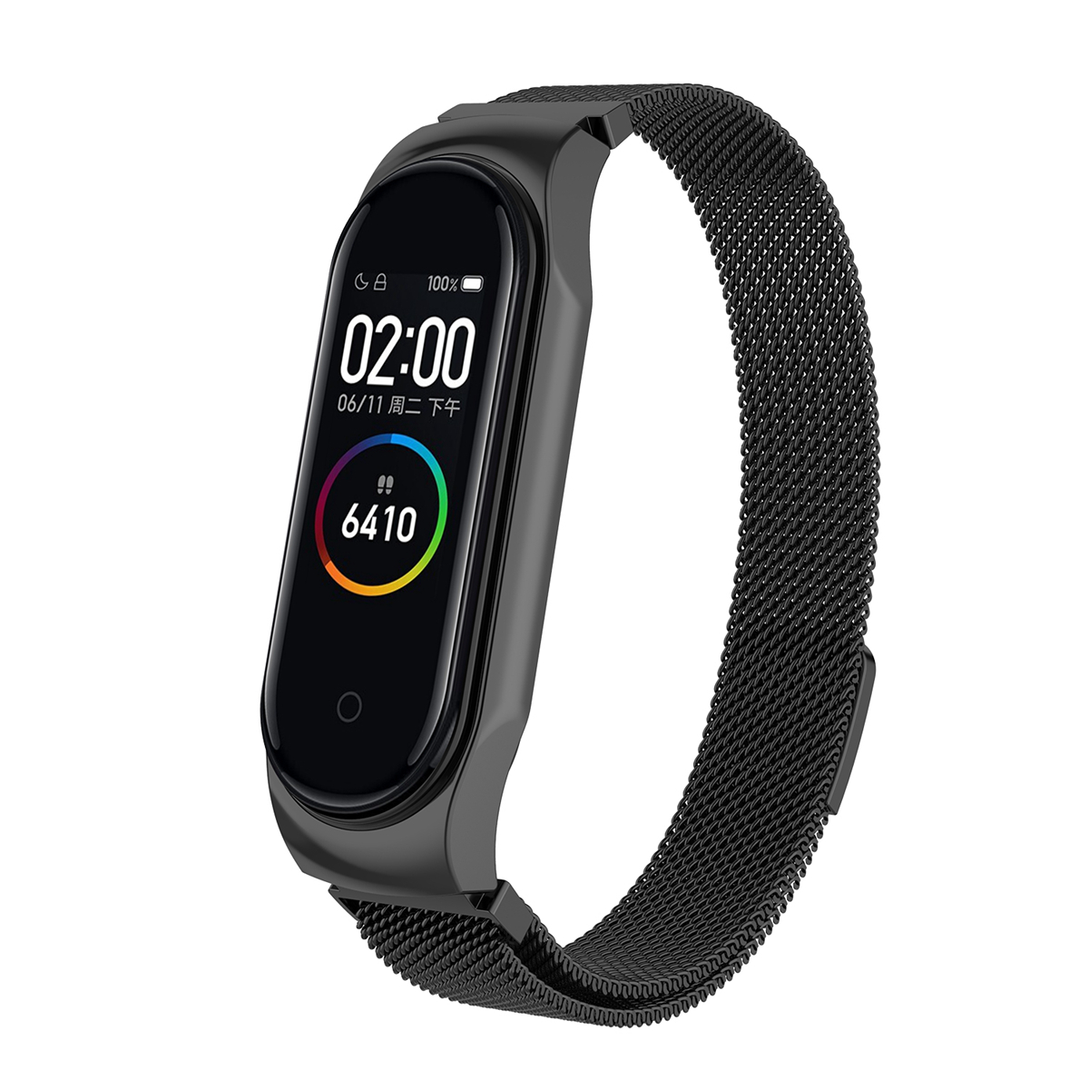 Bakeey-Milanese-Stainless-Replacement-Watch-Band-for-Xiaomi-Mi-Band-43-Smart-Watch--Non-original-1530442-1