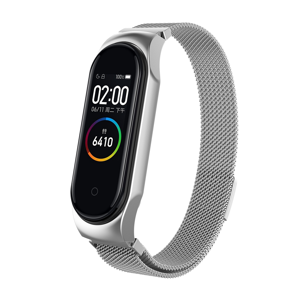Bakeey-Milanese-Stainless-Replacement-Watch-Band-for-Xiaomi-Mi-Band-43-Smart-Watch--Non-original-1530442-2
