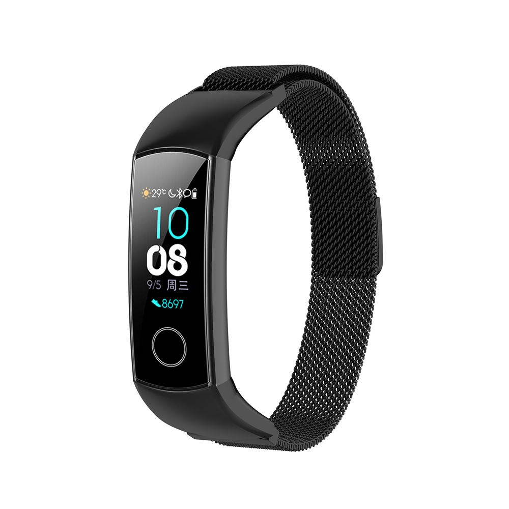 Bakeey-Milanese-Stainless-Steel-Adjustable-Watch-Band-Strap-for-Huawei-Honor-Band54-Smart-Watch-1577306-1