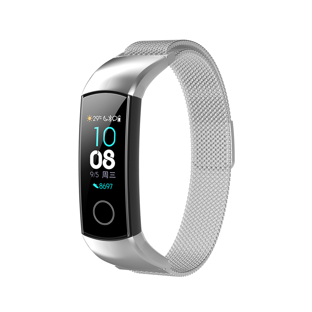 Bakeey-Milanese-Stainless-Steel-Adjustable-Watch-Band-Strap-for-Huawei-Honor-Band54-Smart-Watch-1577306-4