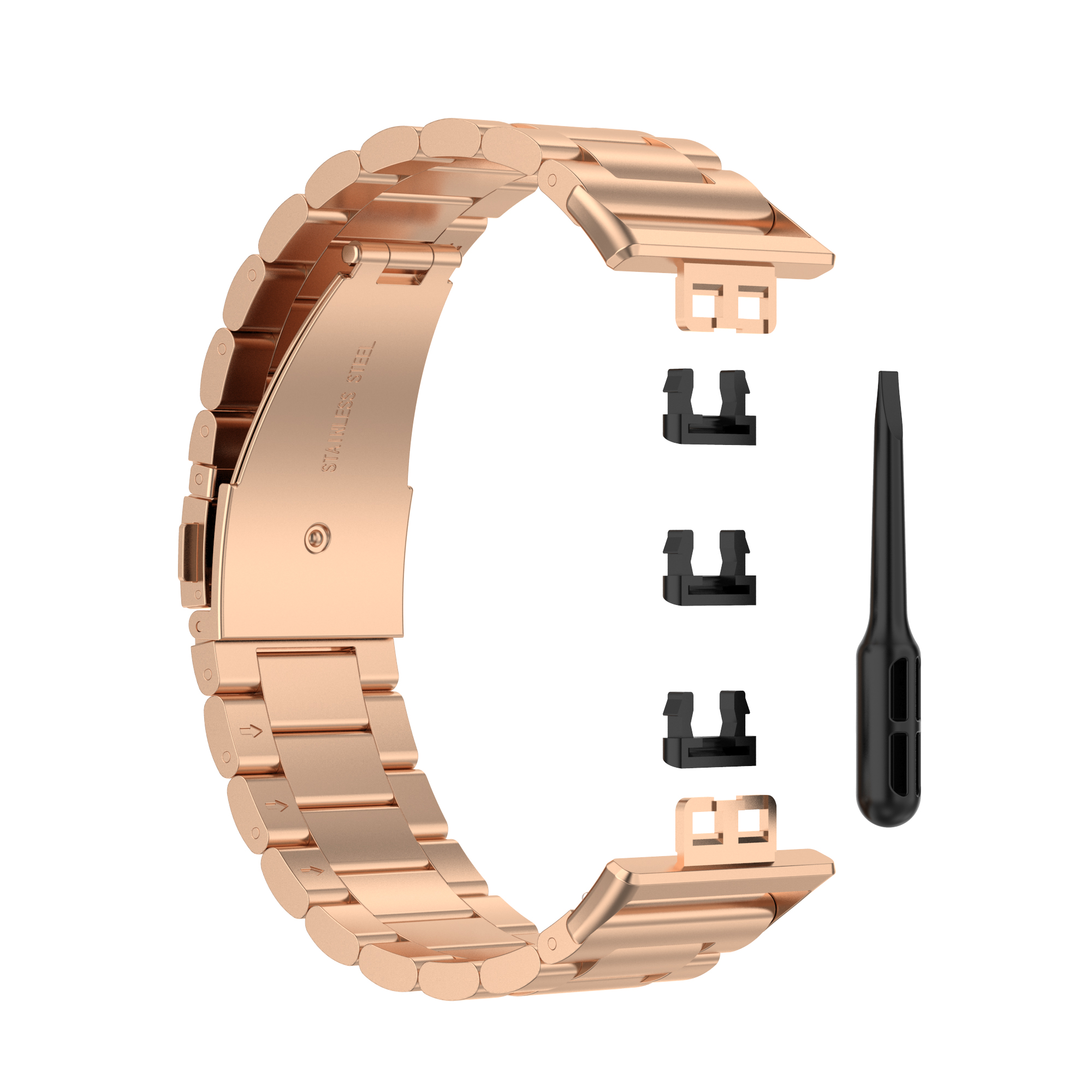 Bakeey-Multi-color-Stainless-Steel-Replacement-Strap-Smart-Watch-Band-For-Huawei-Watch-Fit-1793850-8