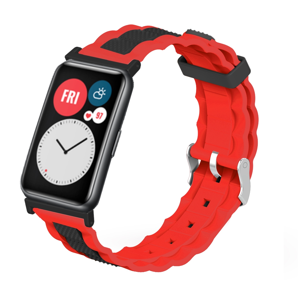 Bakeey-Multicolor-Comfortable-Soft-Silicone-Watch-Band-Strap-Replacement-for-Huawei-Watch-Fit-1804814-2