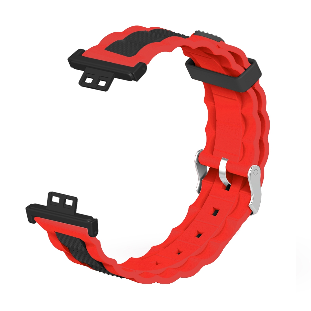 Bakeey-Multicolor-Comfortable-Soft-Silicone-Watch-Band-Strap-Replacement-for-Huawei-Watch-Fit-1804814-3