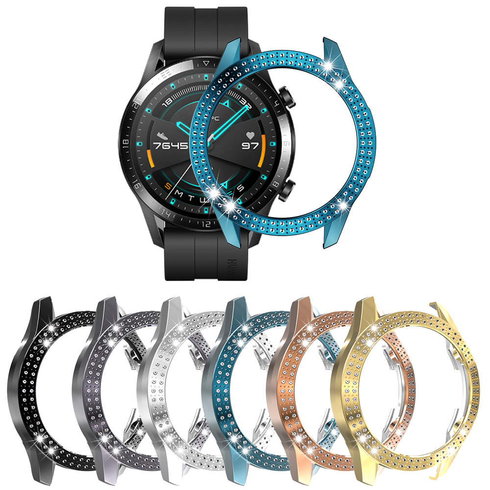 Bakeey-PC-Crystal-Watch-Case-Cover-Screen-Protector-for-Huawei-GT2-46MM-Smart-Watch-1738941-1