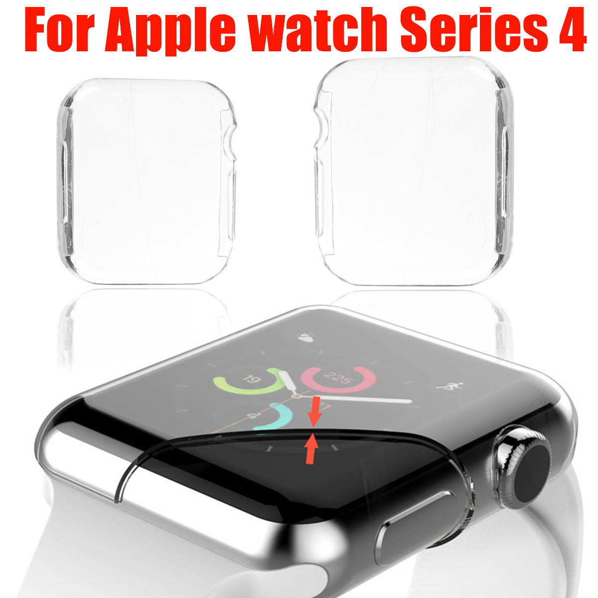 Bakeey-PC-Transparent-Screen-Protector-Case-for-Apple-Watch-4-Smart-Watch-1716653-2
