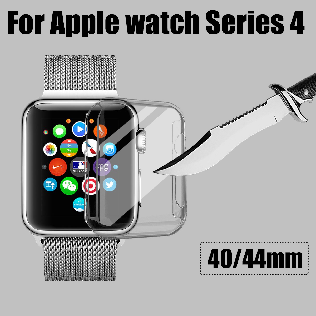 Bakeey-PC-Transparent-Screen-Protector-Case-for-Apple-Watch-4-Smart-Watch-1716653-3