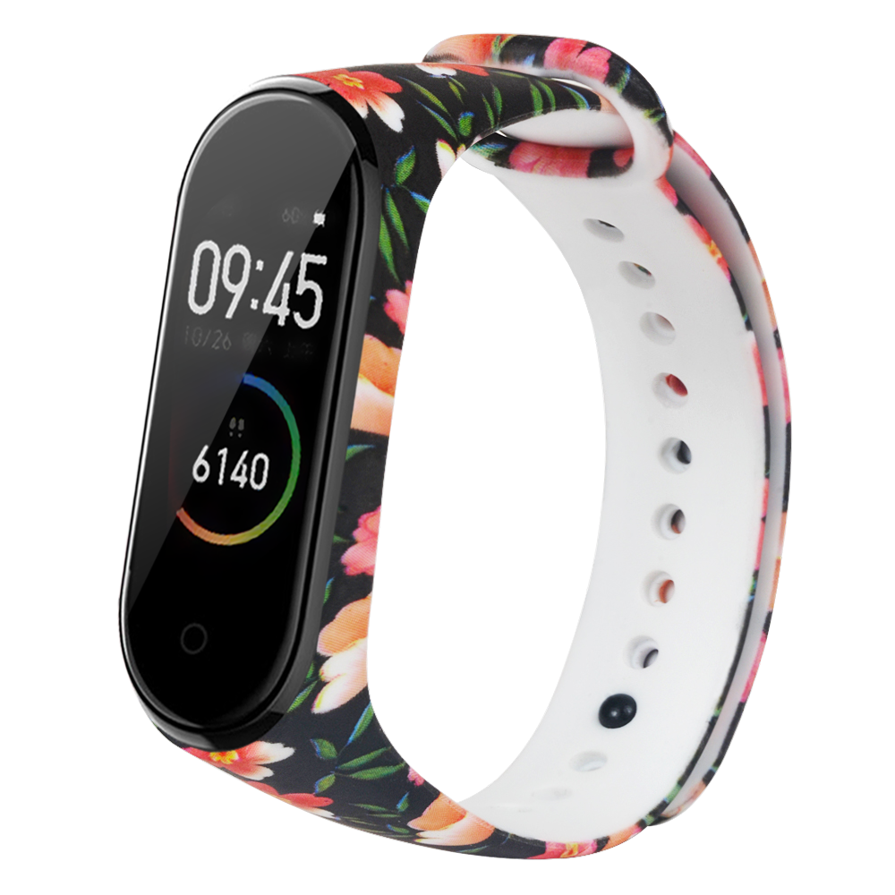 Bakeey-Painted-Pattern-Replacement-Silicone-Watch-Band-Strap-for-Xiaomi-Band-43-Smart-Watch-Band-Non-1514994-5