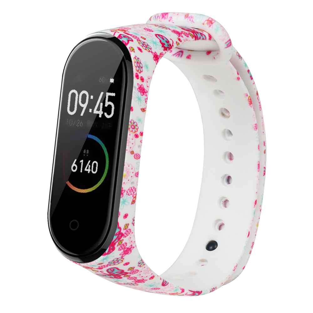 Bakeey-Painted-Pattern-Replacement-Silicone-Watch-Band-Strap-for-Xiaomi-Band-43-Smart-Watch-Band-Non-1514994-6