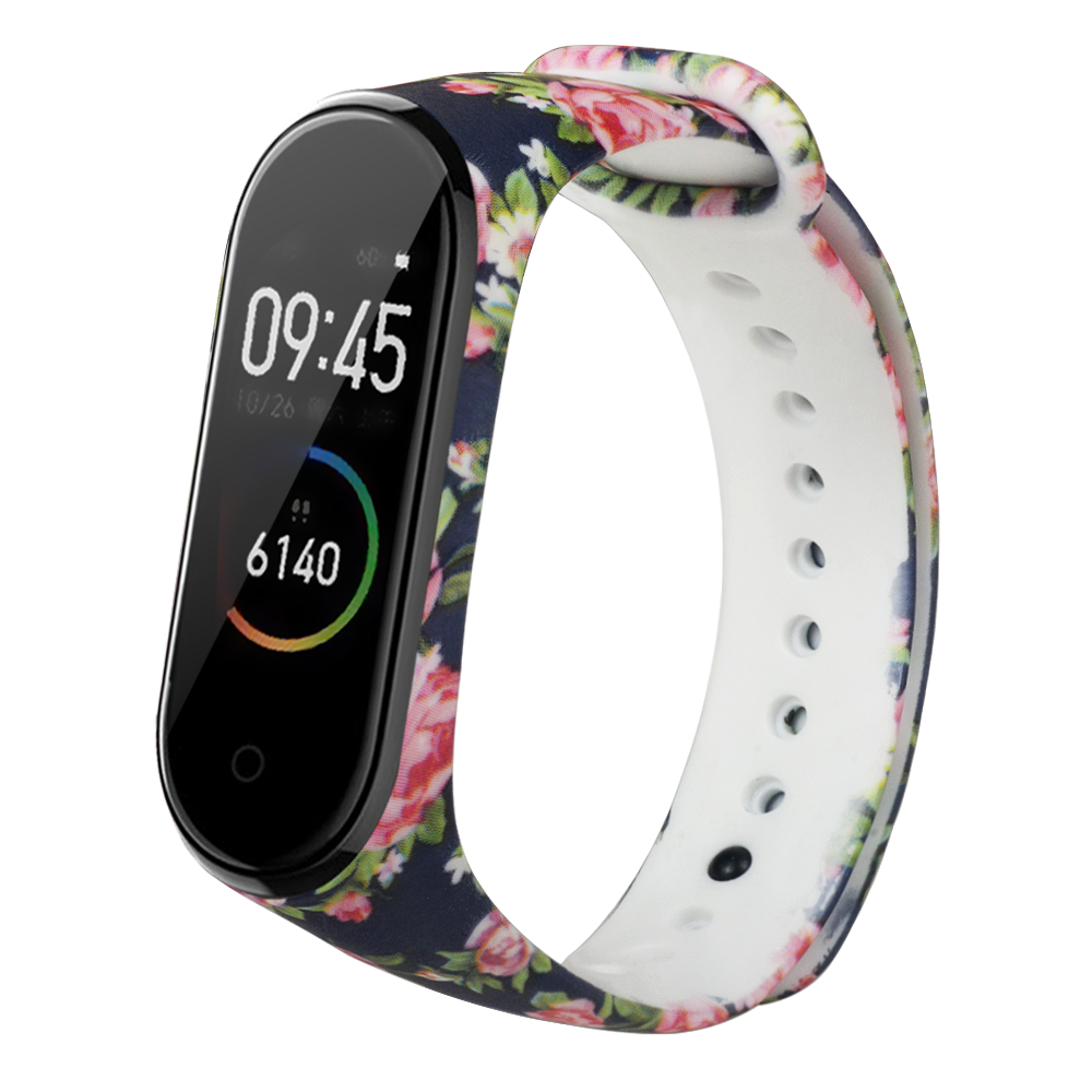 Bakeey-Painted-Pattern-Replacement-Silicone-Watch-Band-Strap-for-Xiaomi-Band-43-Smart-Watch-Band-Non-1514994-8