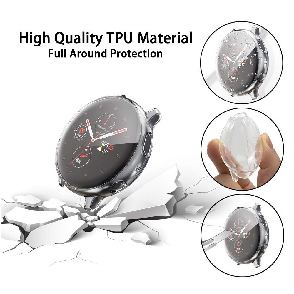 Bakeey-Plating-Lightweight-Shockproof-Scratch-Resistant-TPU-Full-Cover-Watch-Cover-for-Samsung-Galax-1628062-1