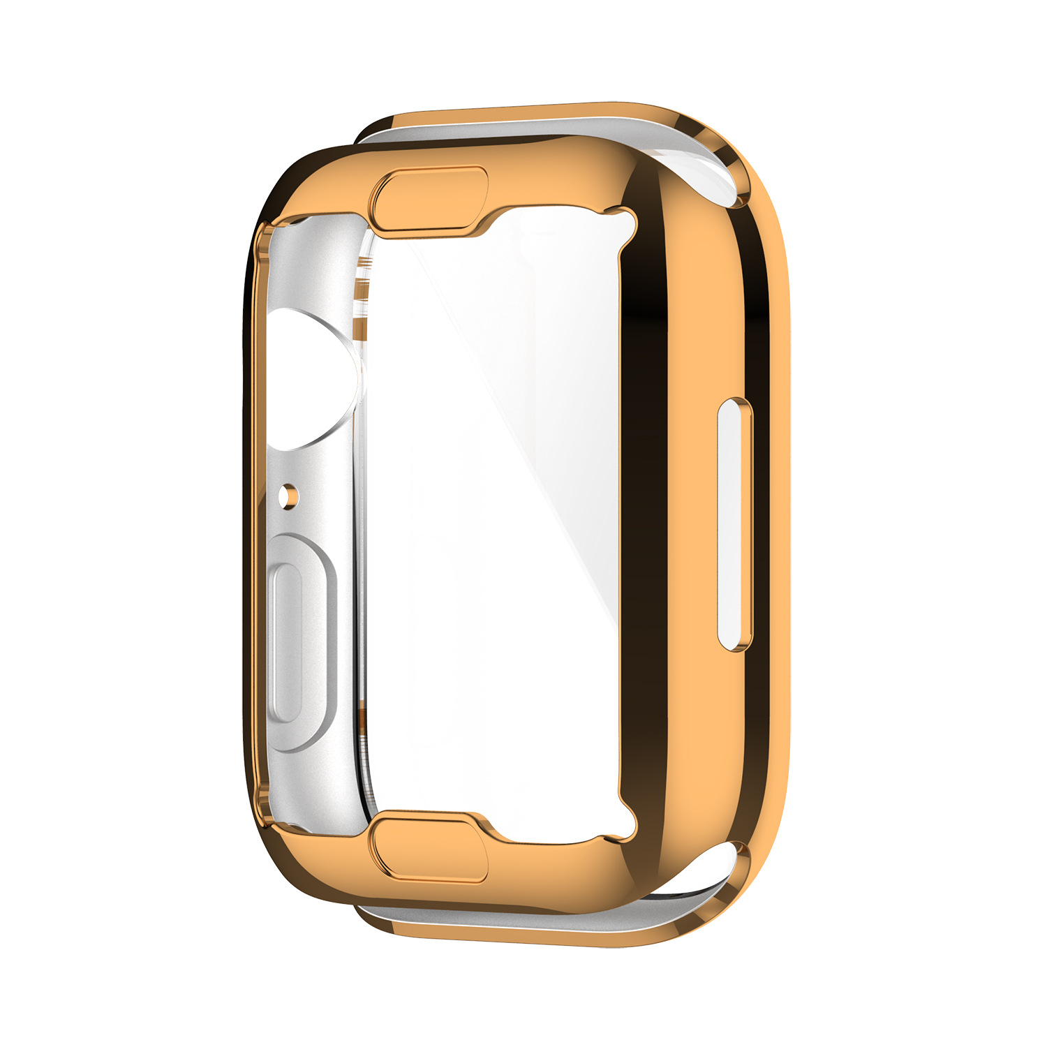 Bakeey-Plating-Shockproof-Anti-Scratch-Soft-TPU--HD-Clear-Tempered-Glass-Full-Cover-Watch-Case-Cover-1912353-11