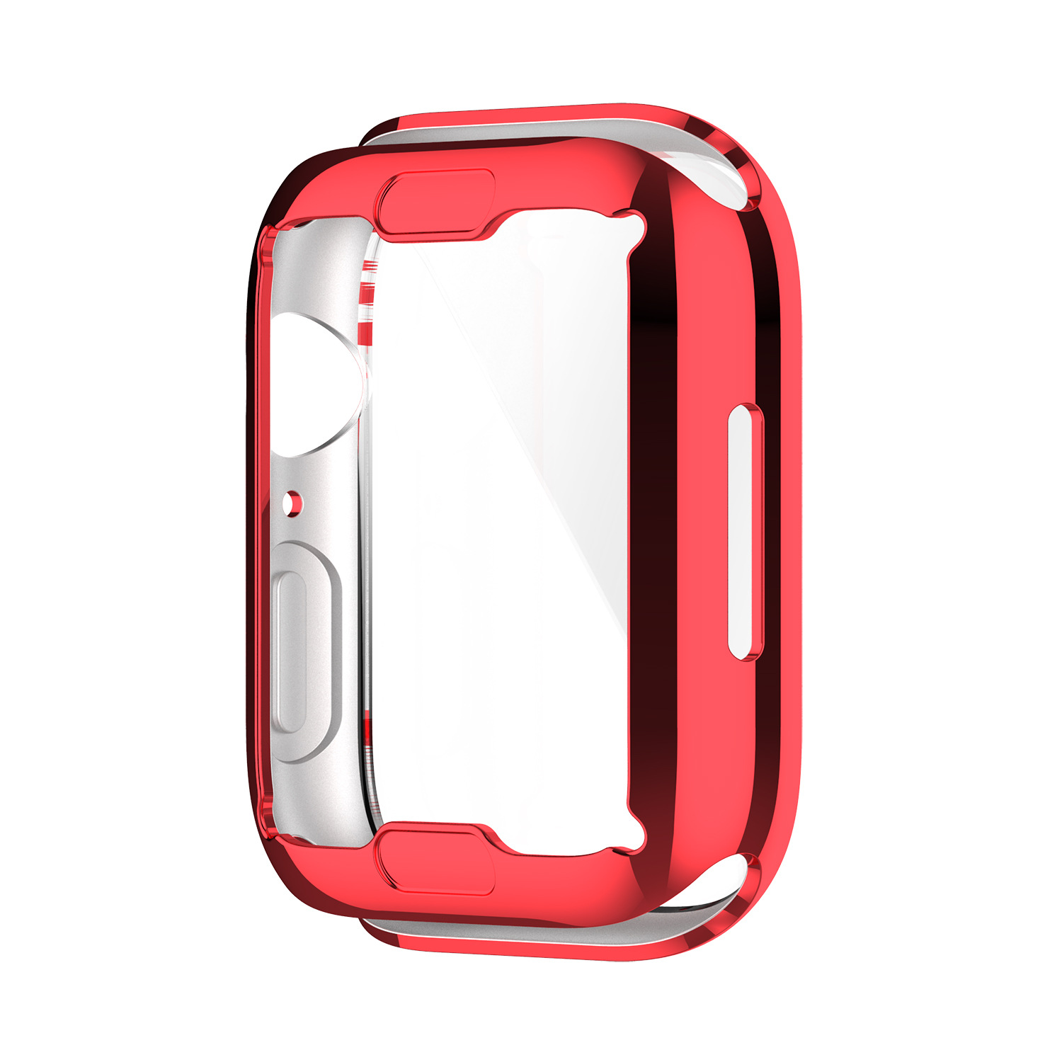 Bakeey-Plating-Shockproof-Anti-Scratch-Soft-TPU--HD-Clear-Tempered-Glass-Full-Cover-Watch-Case-Cover-1912353-13