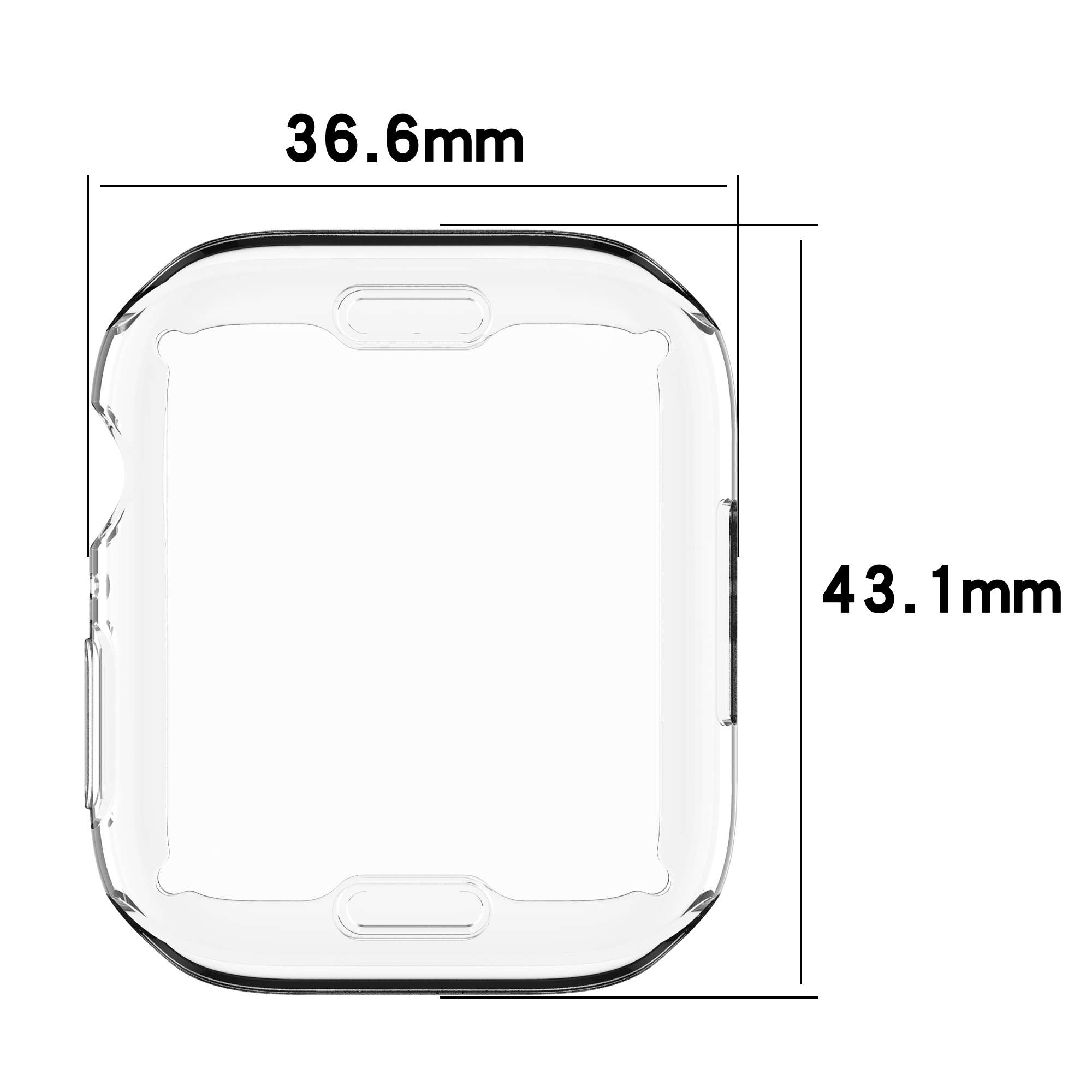 Bakeey-Plating-Shockproof-Anti-Scratch-Soft-TPU--HD-Clear-Tempered-Glass-Full-Cover-Watch-Case-Cover-1912353-24