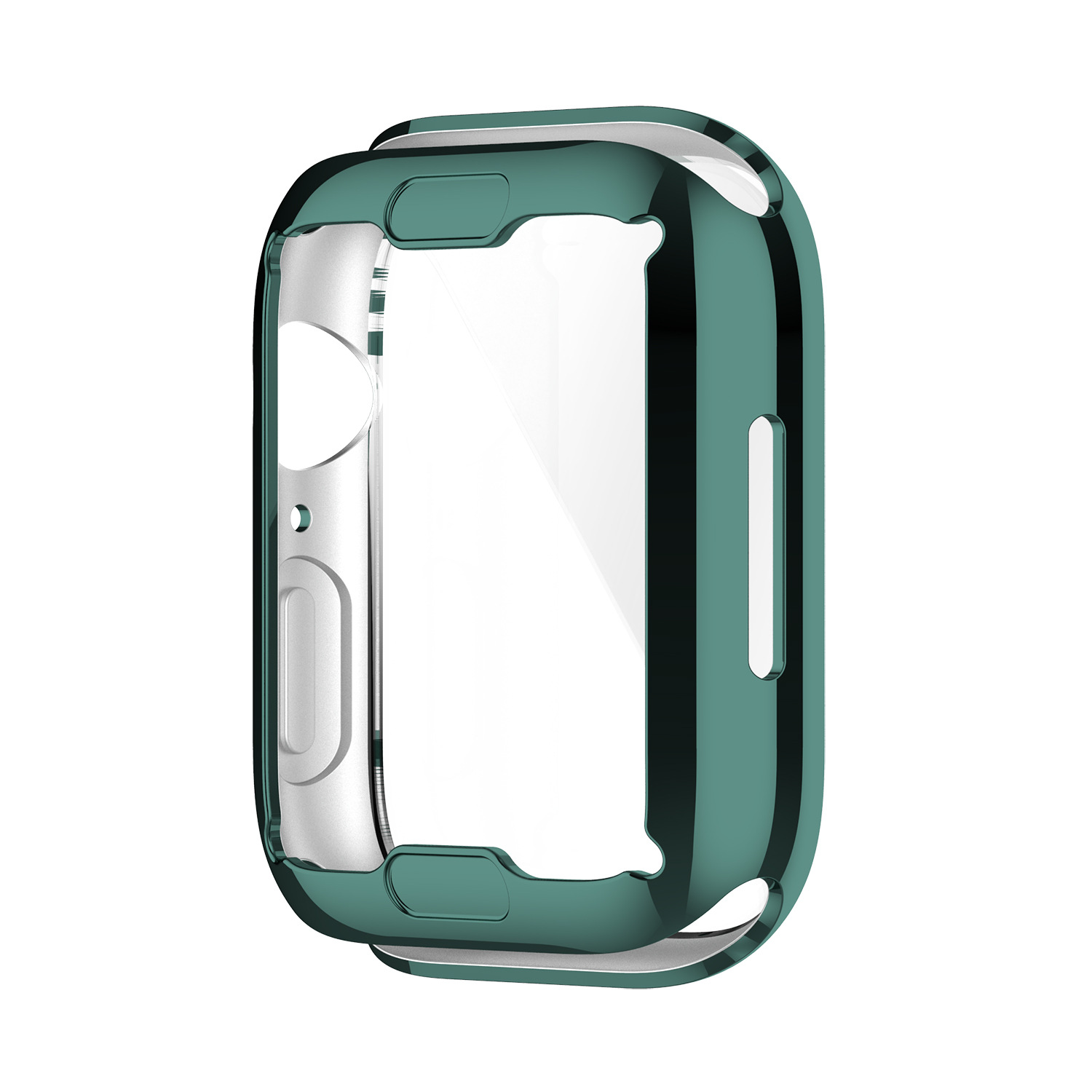 Bakeey-Plating-Shockproof-Anti-Scratch-Soft-TPU--HD-Clear-Tempered-Glass-Full-Cover-Watch-Case-Cover-1912353-4