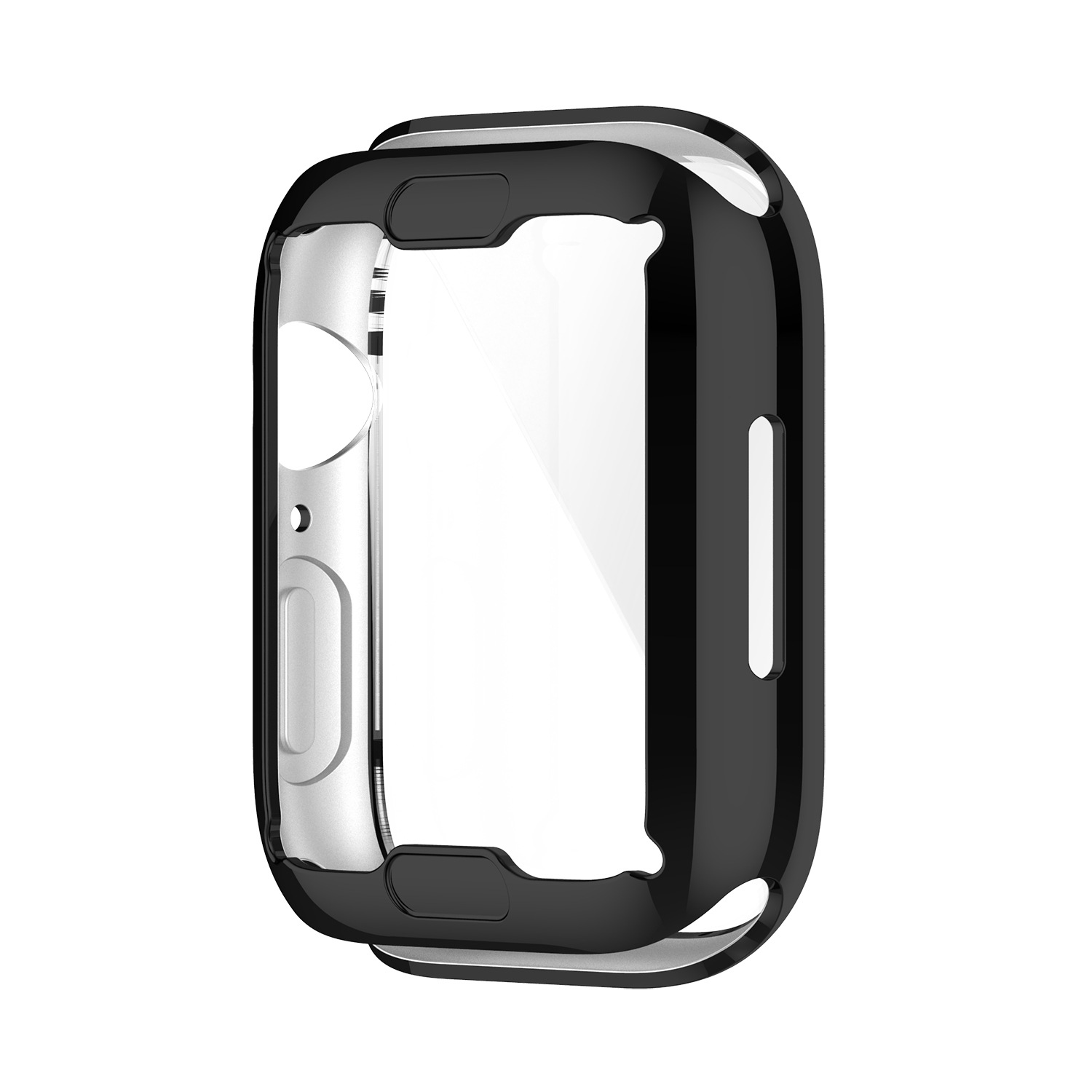 Bakeey-Plating-Shockproof-Anti-Scratch-Soft-TPU--HD-Clear-Tempered-Glass-Full-Cover-Watch-Case-Cover-1912353-5