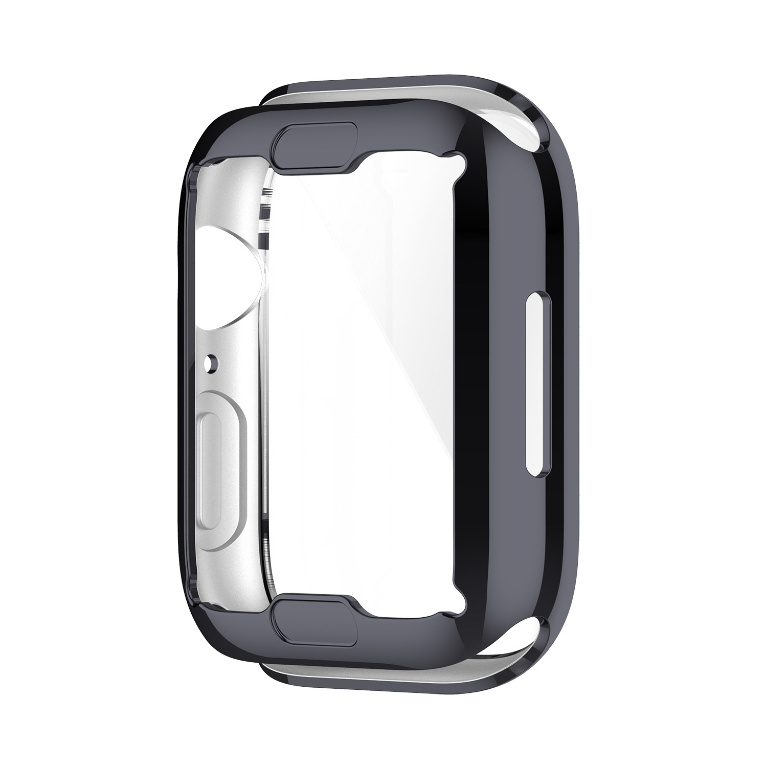 Bakeey-Plating-Shockproof-Anti-Scratch-Soft-TPU--HD-Clear-Tempered-Glass-Full-Cover-Watch-Case-Cover-1912353-7