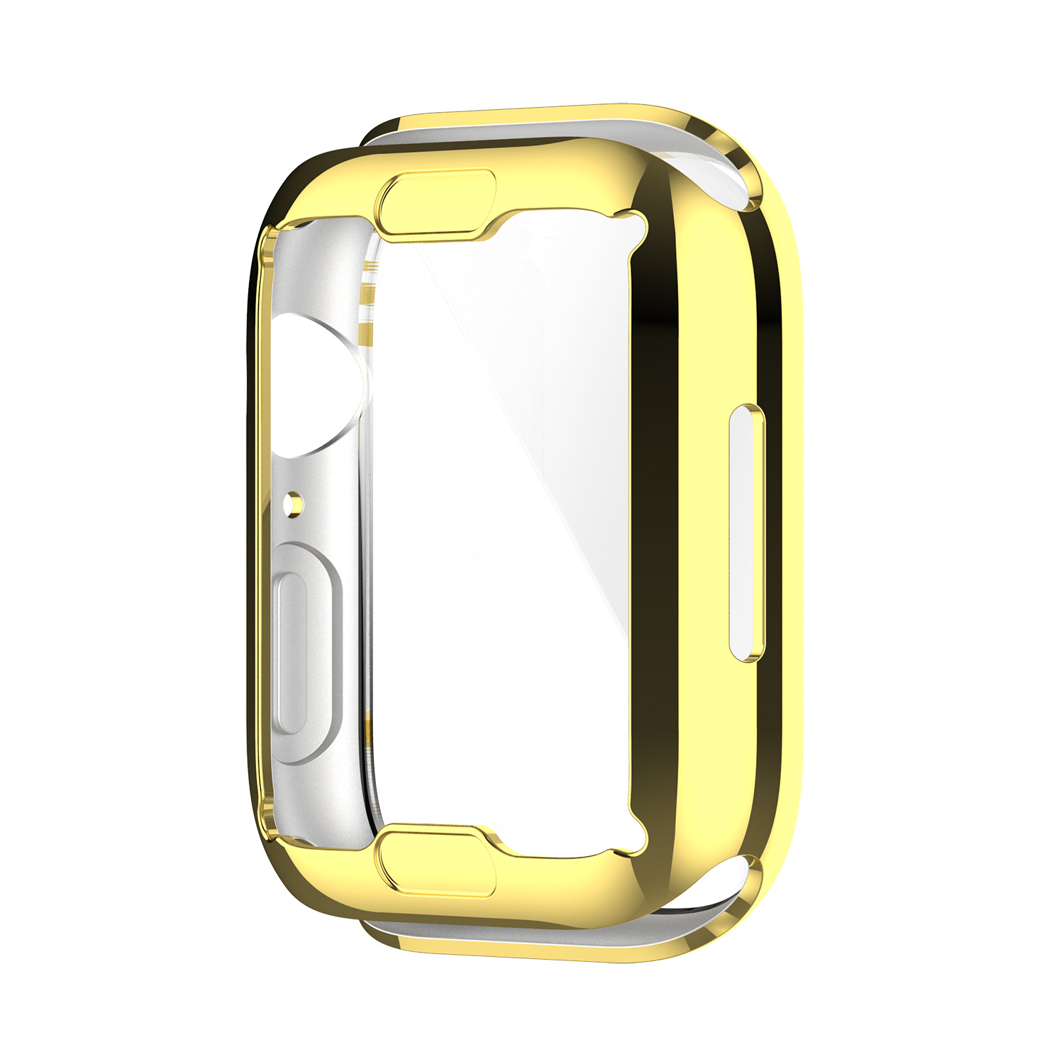 Bakeey-Plating-Shockproof-Anti-Scratch-Soft-TPU--HD-Clear-Tempered-Glass-Full-Cover-Watch-Case-Cover-1912353-10