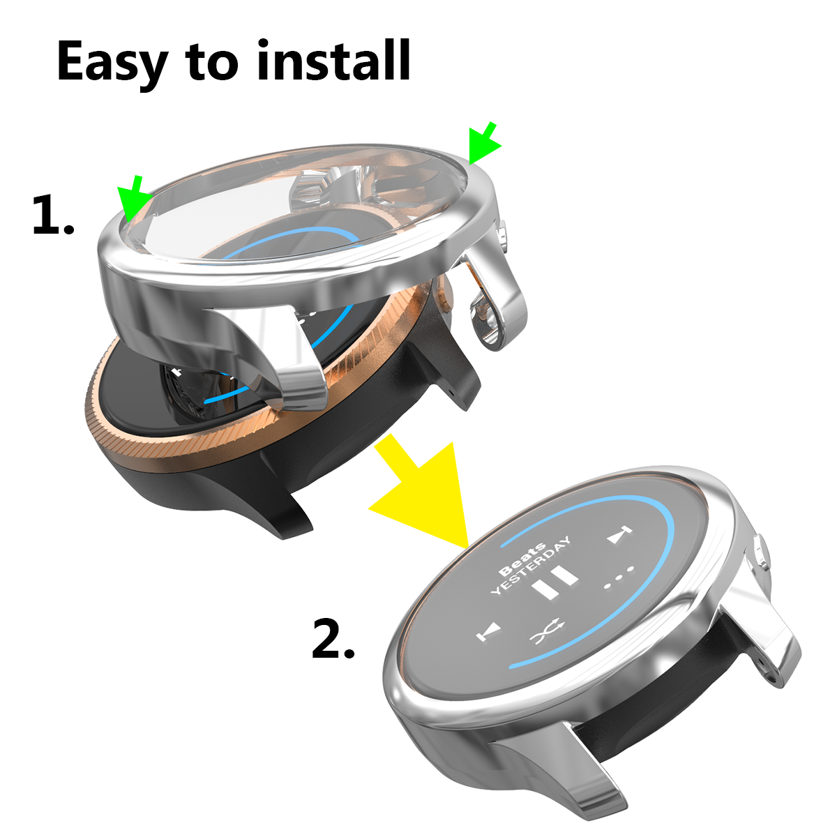 Bakeey-Plating-TPU-Watch-Cover-Watch-Case-Protector-For-Garmin-Venu-1696295-1