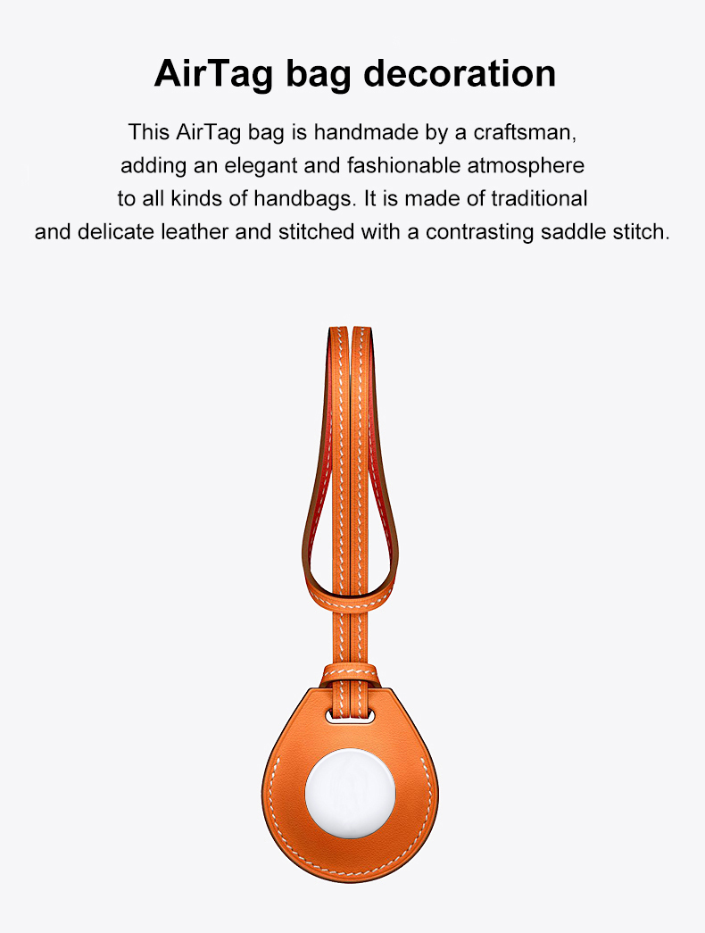Bakeey-Portable-Long-Strap-PU-Leather-Protective-Cover-Sleeve-for-Apple-Airtags-bluetooth-Tracker-1851380-2