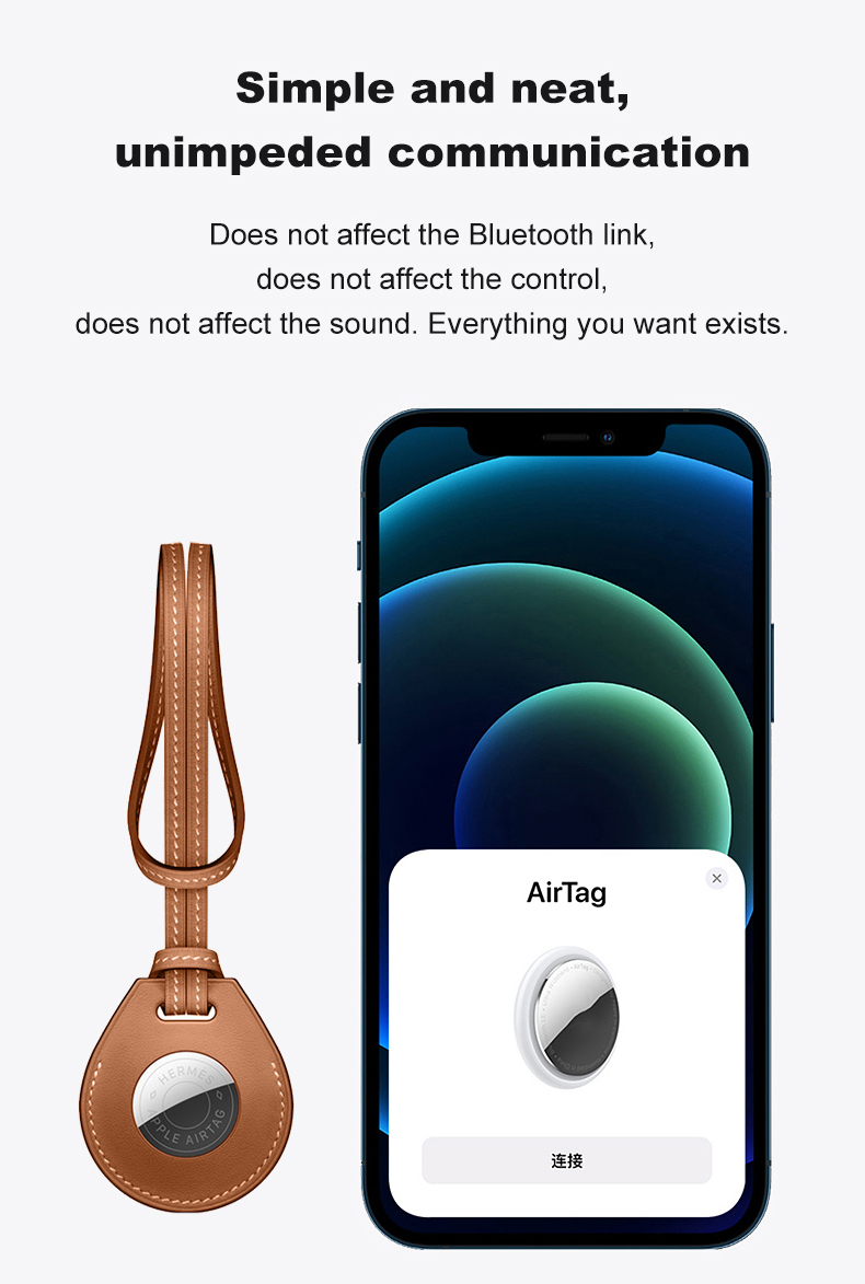 Bakeey-Portable-Long-Strap-PU-Leather-Protective-Cover-Sleeve-for-Apple-Airtags-bluetooth-Tracker-1851380-3