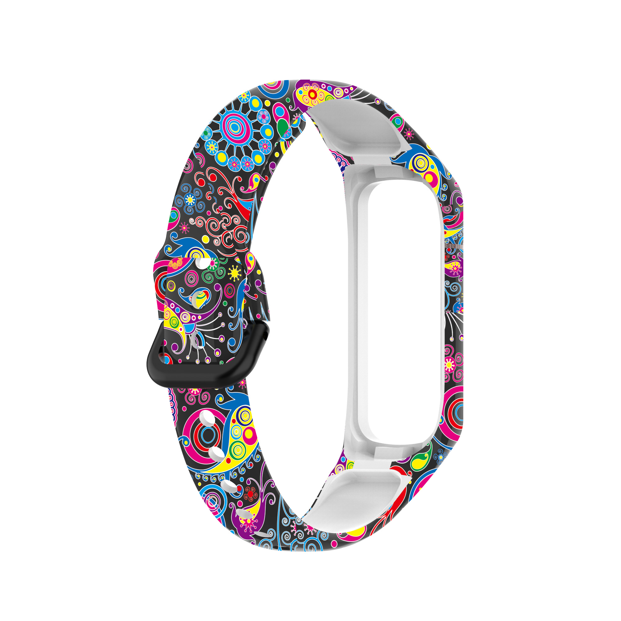 Bakeey-Printed-Pattern-Stainless-Steel-Buckle-Smart-watch-Band-Replacement-Strap-For-Samsung-Galaxy--1806217-11