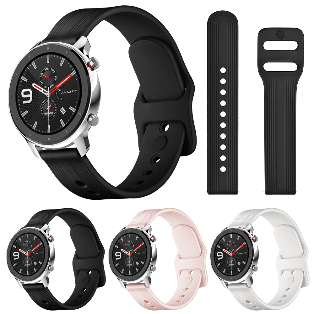 Bakeey-Pure-Color-Silicone-Watch-Band-Replacement-Watch-Strap-for-Amazfit-GTR-1672764-1