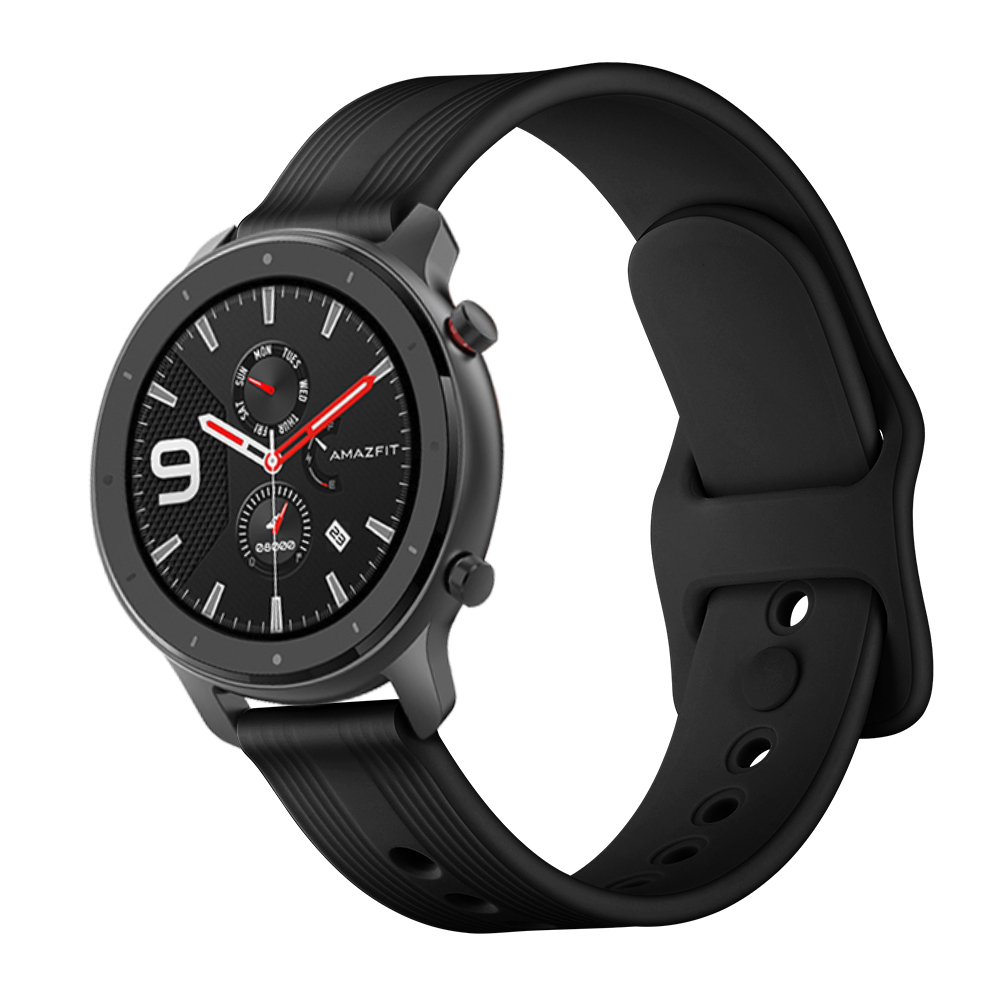 Bakeey-Pure-Color-Silicone-Watch-Band-Replacement-Watch-Strap-for-Amazfit-GTR-1672764-4