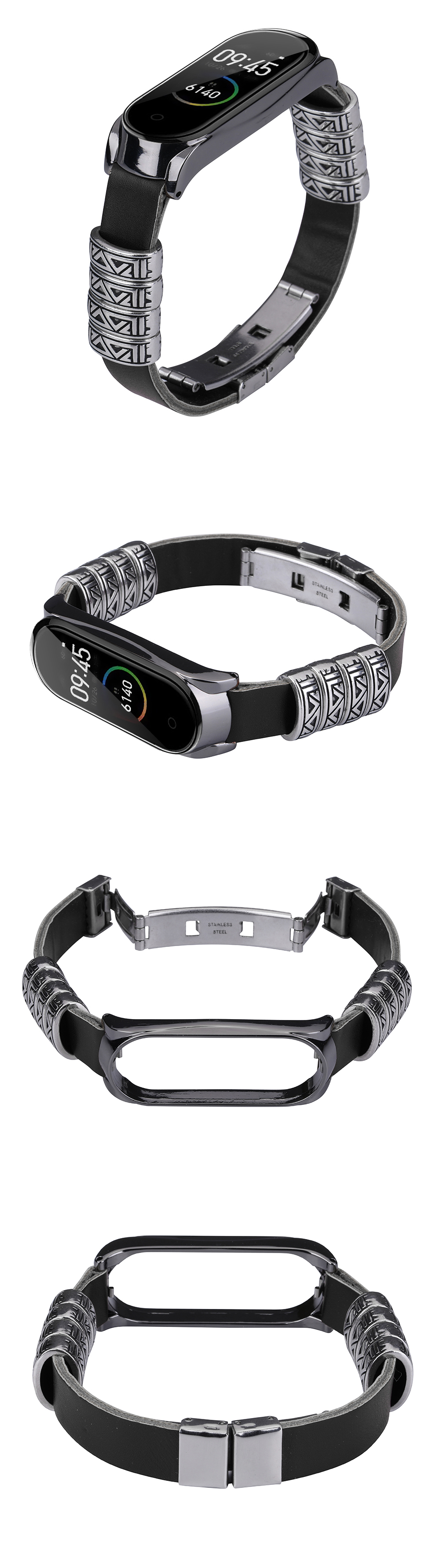 Bakeey-Retro-Butterfly-Push-Button-Deployment-Buckle-Metal-Watch-Band-Strap-Replacement-for-Xiaomi-M-1614264-2