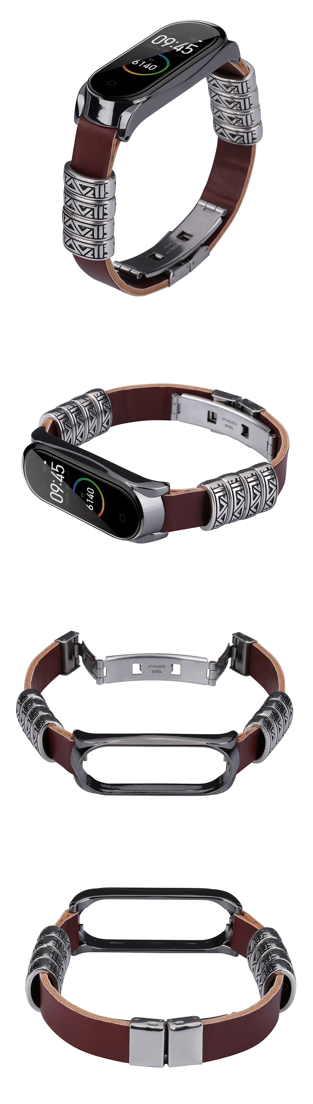 Bakeey-Retro-Butterfly-Push-Button-Deployment-Buckle-Metal-Watch-Band-Strap-Replacement-for-Xiaomi-M-1614264-3
