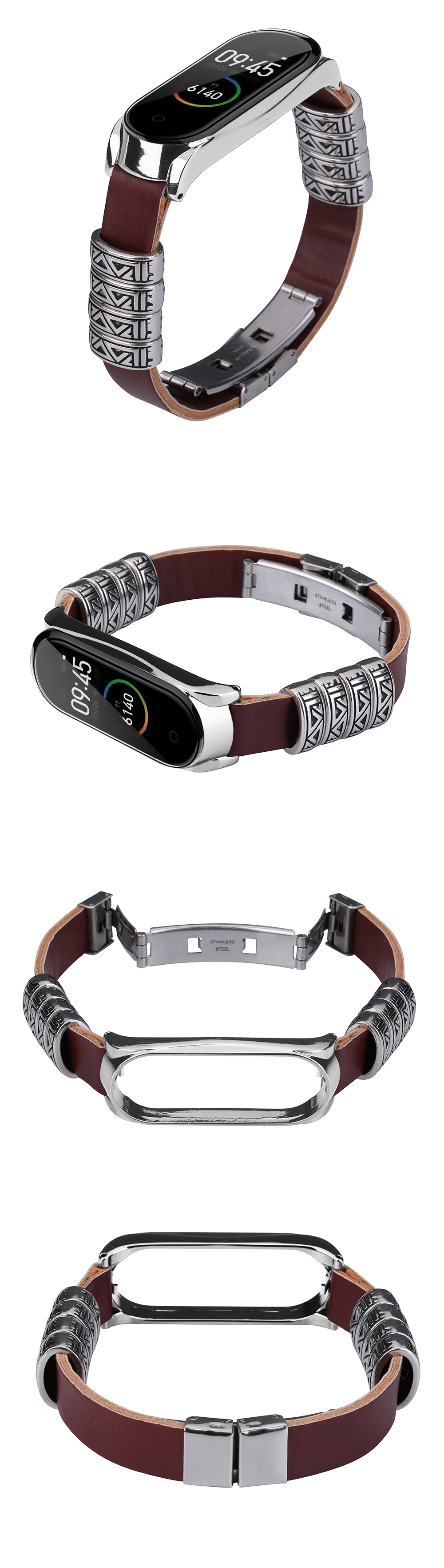 Bakeey-Retro-Butterfly-Push-Button-Deployment-Buckle-Metal-Watch-Band-Strap-Replacement-for-Xiaomi-M-1614264-5