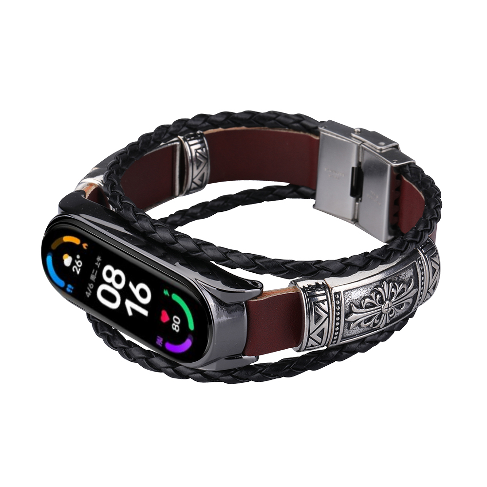 Bakeey-Retro-Embossment-Butterfly-Buckle-DIY-Adjustable-Length-Wider-PU-Leather-Watch-Band-Strap-Rep-1834164-13