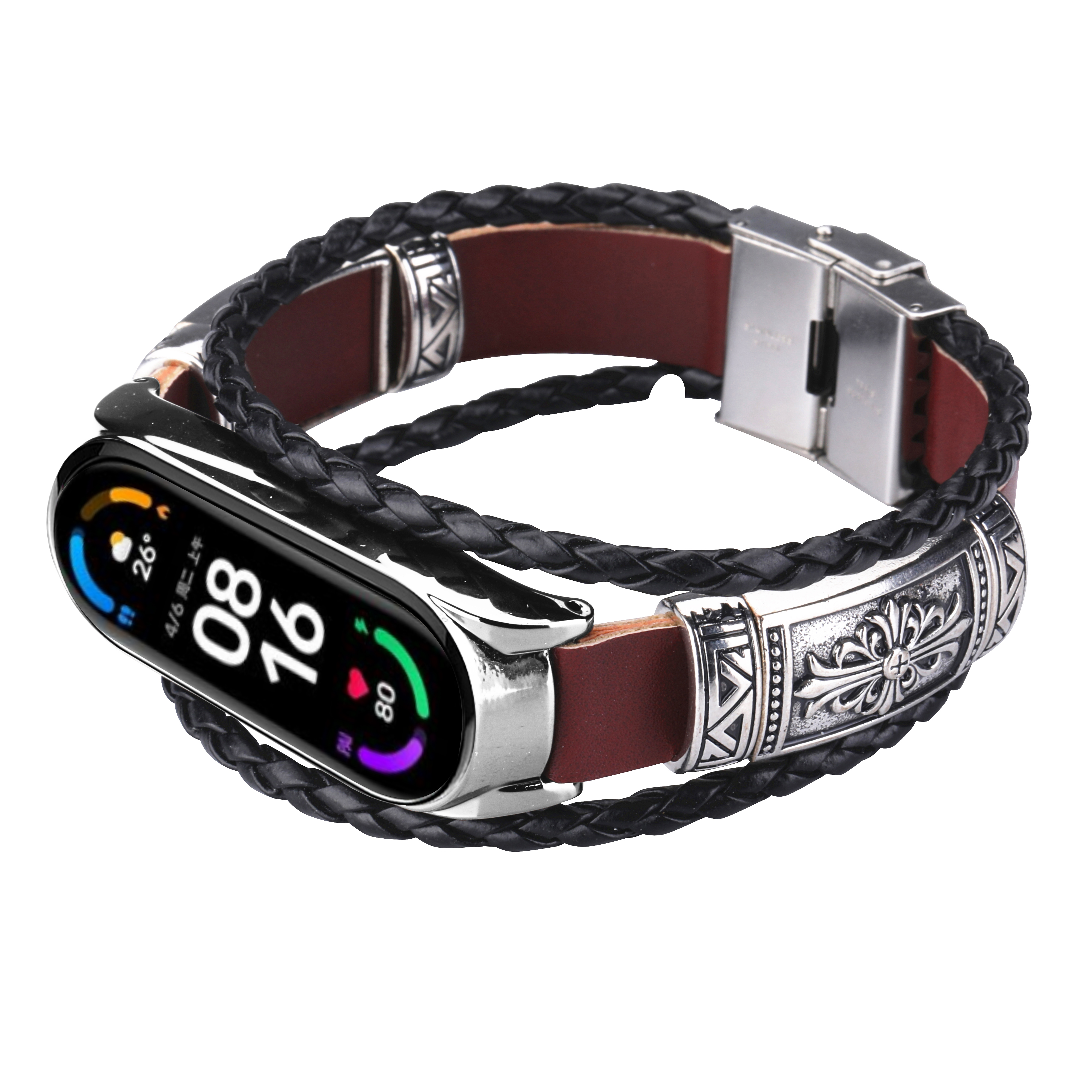 Bakeey-Retro-Embossment-Butterfly-Buckle-DIY-Adjustable-Length-Wider-PU-Leather-Watch-Band-Strap-Rep-1834164-16