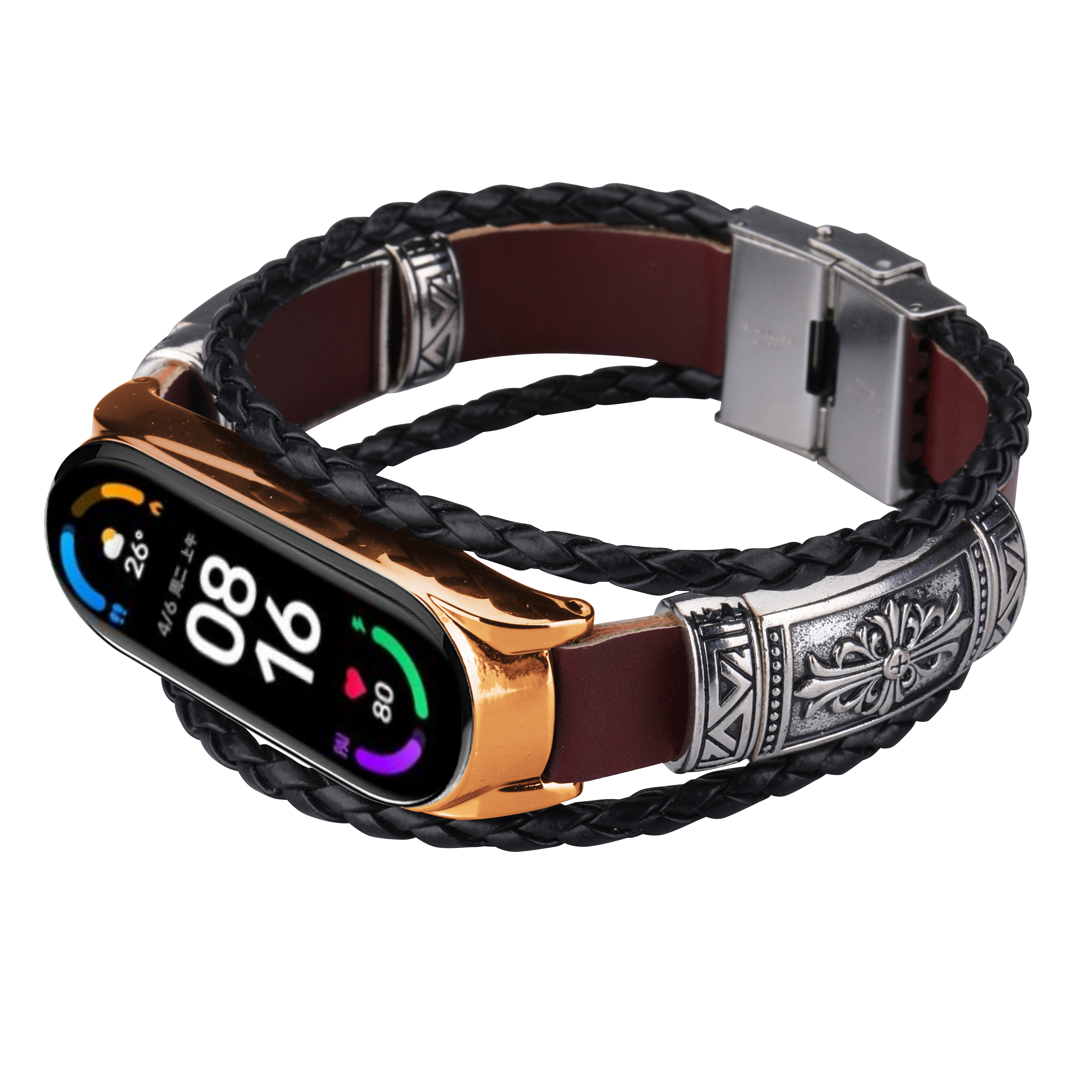 Bakeey-Retro-Embossment-Butterfly-Buckle-DIY-Adjustable-Length-Wider-PU-Leather-Watch-Band-Strap-Rep-1834164-19