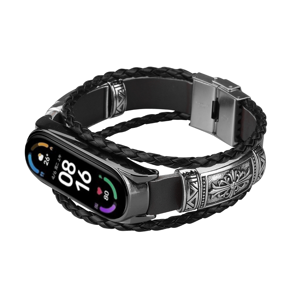 Bakeey-Retro-Embossment-Butterfly-Buckle-DIY-Adjustable-Length-Wider-PU-Leather-Watch-Band-Strap-Rep-1834164-3