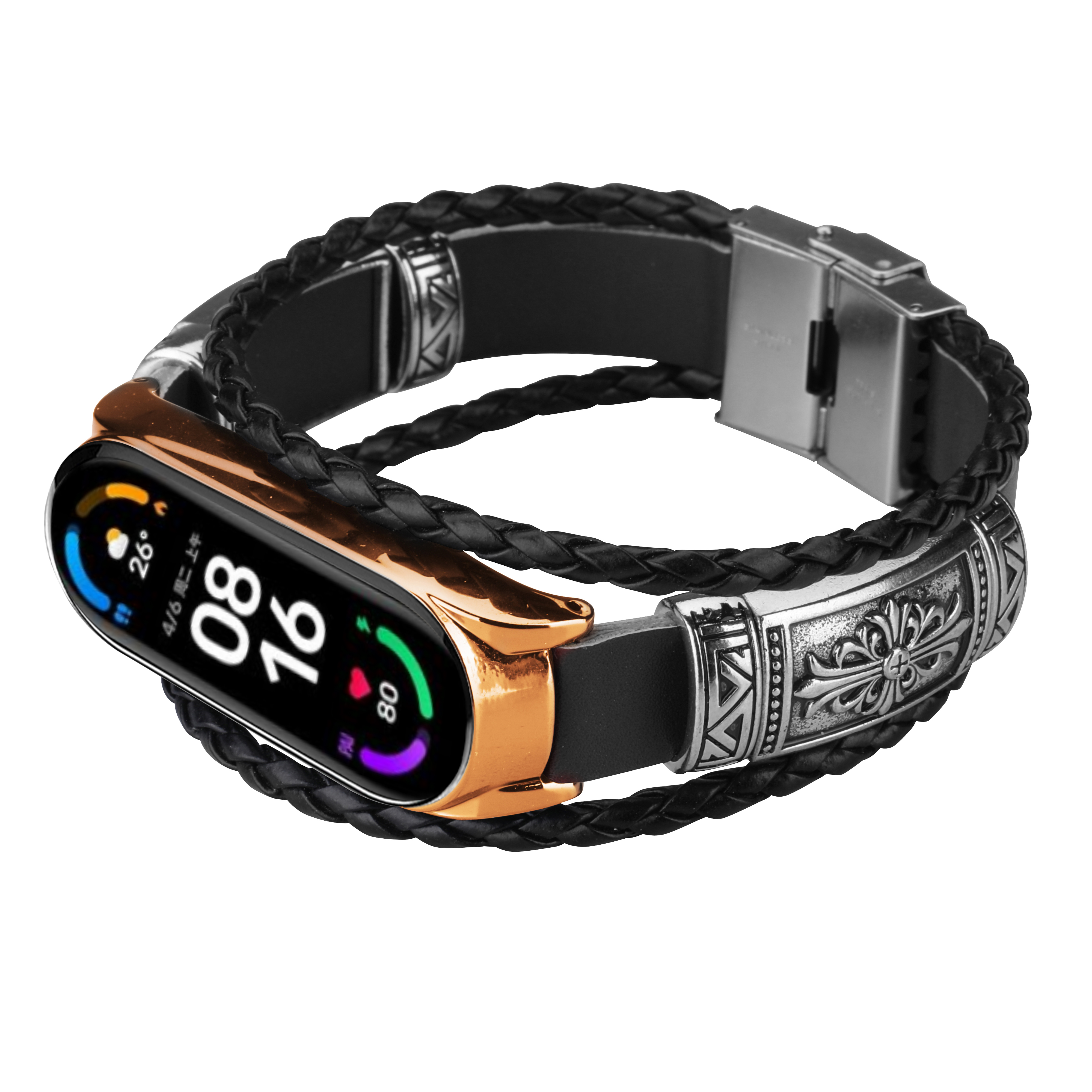 Bakeey-Retro-Embossment-Butterfly-Buckle-DIY-Adjustable-Length-Wider-PU-Leather-Watch-Band-Strap-Rep-1834164-10