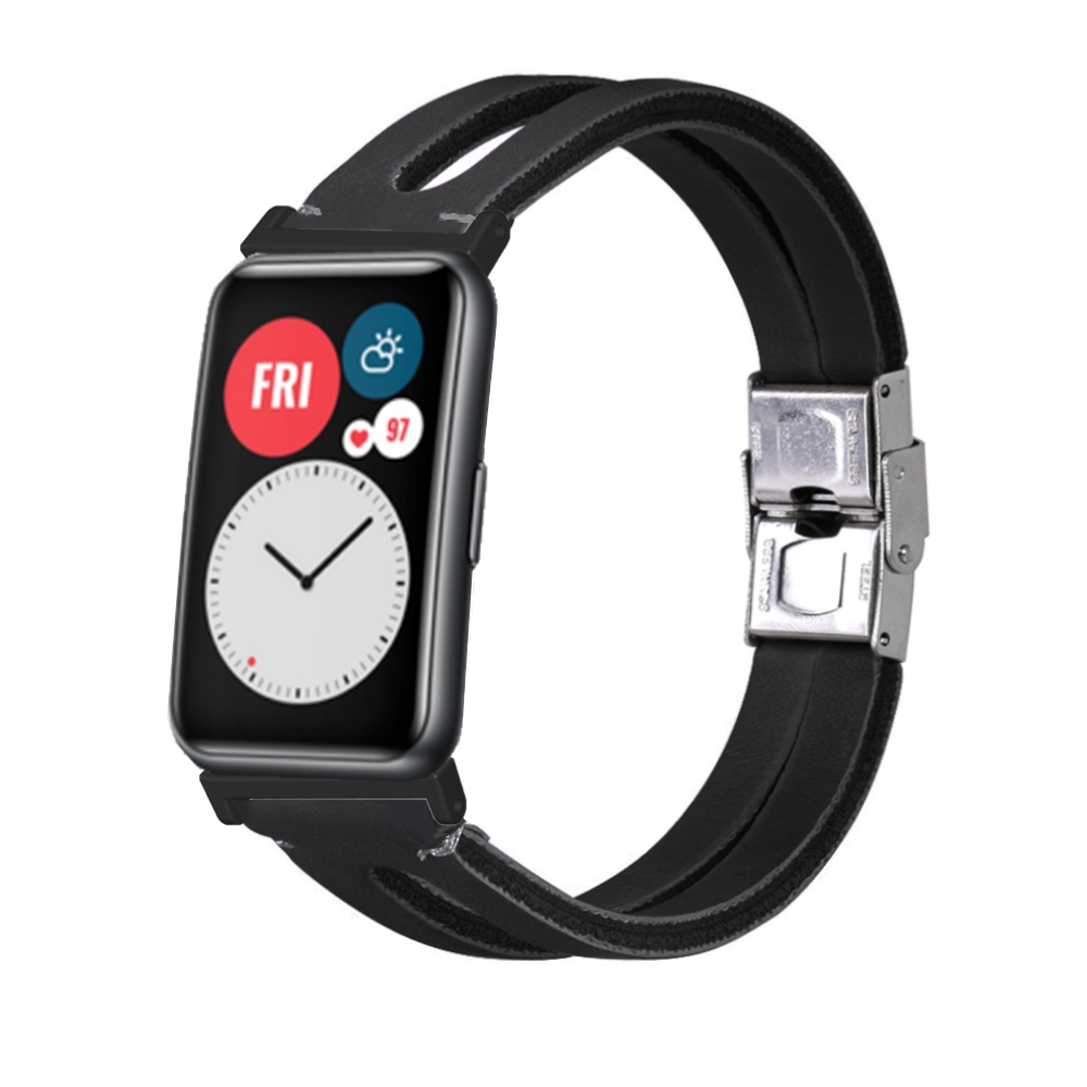 Bakeey-Retro-Handmade-Leather-Watch-Band-Strap-Replacement-for-Huawei-Watch-Fit-1804818-2