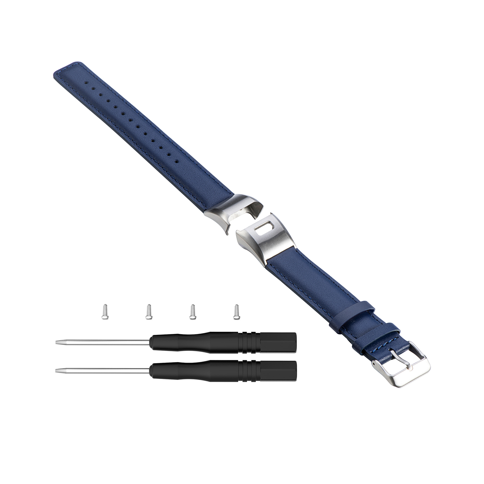 Bakeey-Retro-Metal-Buckle-Leather-Strap-Smart-Watch-Band-For-Garmin-Vivosmart-HR-1739351-2