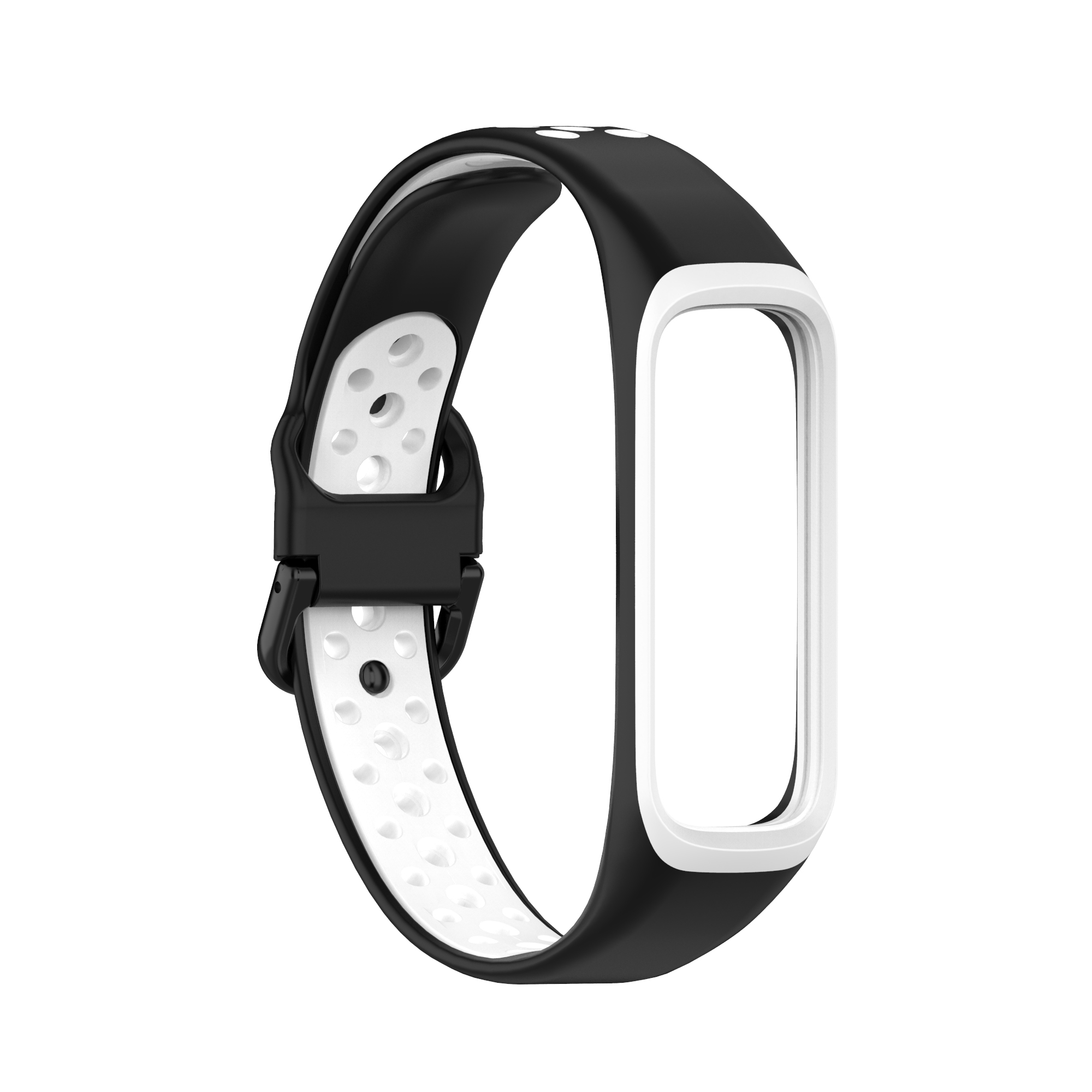 Bakeey-Rubber-Two-color-Replacement-Strap-Smart-Watch-Band-For-Samsung-Galaxy-Fit-2-1806558-11