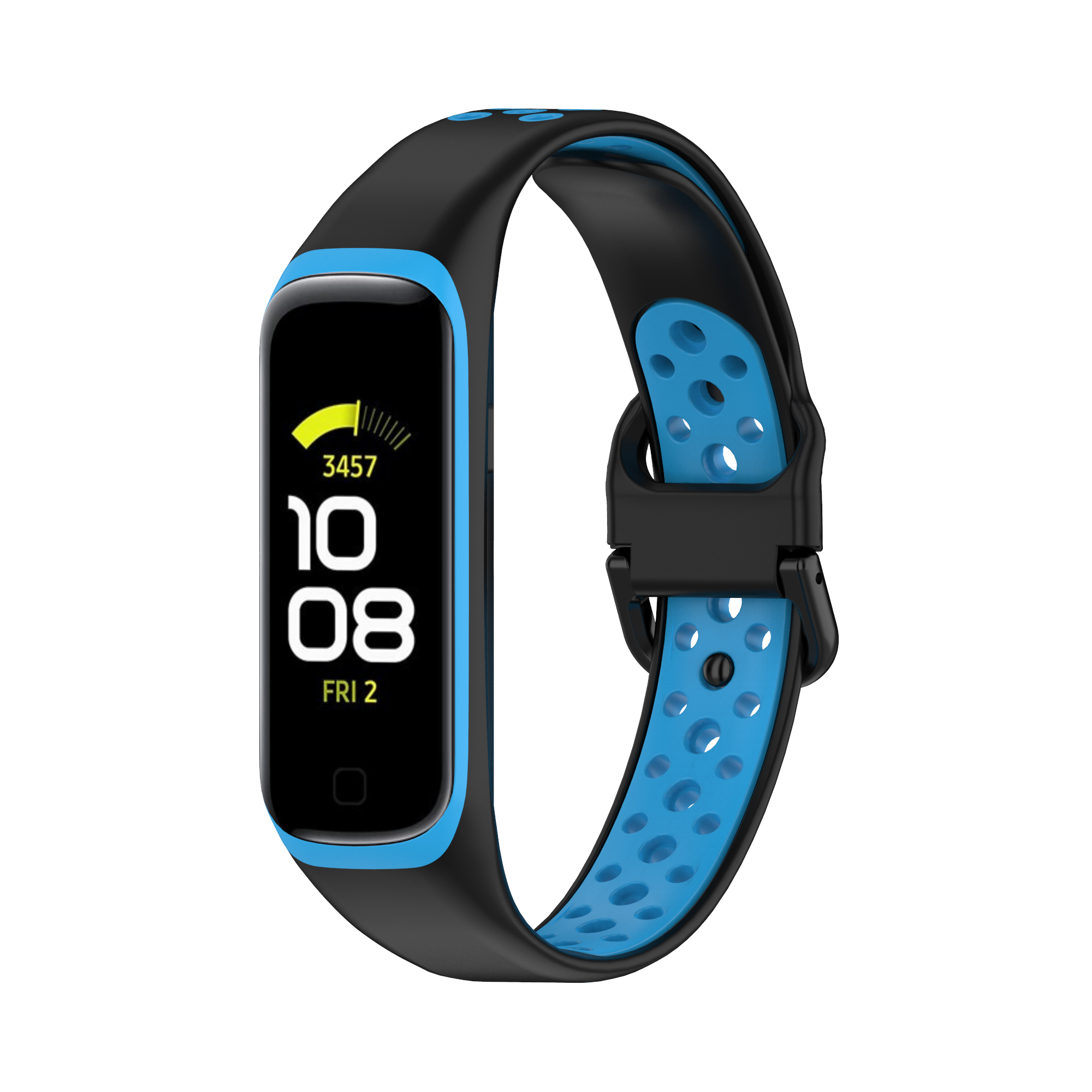 Bakeey-Rubber-Two-color-Replacement-Strap-Smart-Watch-Band-For-Samsung-Galaxy-Fit-2-1806558-25