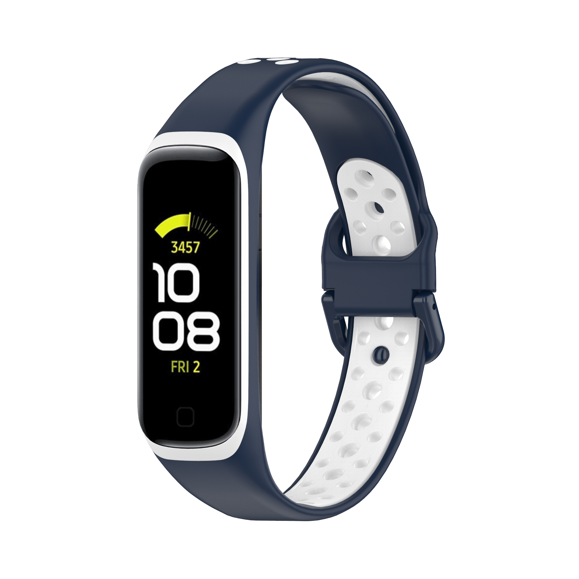 Bakeey-Rubber-Two-color-Replacement-Strap-Smart-Watch-Band-For-Samsung-Galaxy-Fit-2-1806558-34