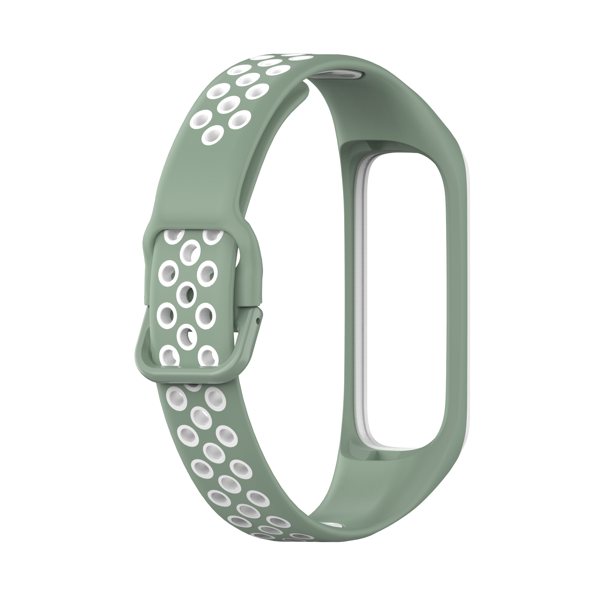 Bakeey-Rubber-Two-color-Replacement-Strap-Smart-Watch-Band-For-Samsung-Galaxy-Fit-2-1806558-6