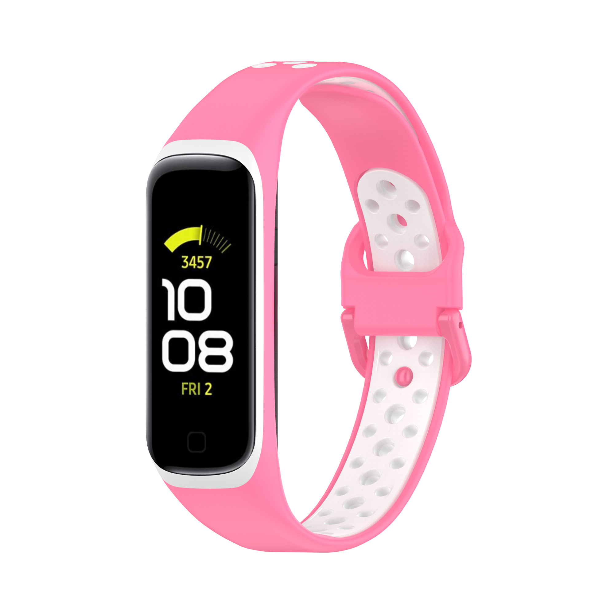 Bakeey-Rubber-Two-color-Replacement-Strap-Smart-Watch-Band-For-Samsung-Galaxy-Fit-2-1806558-10